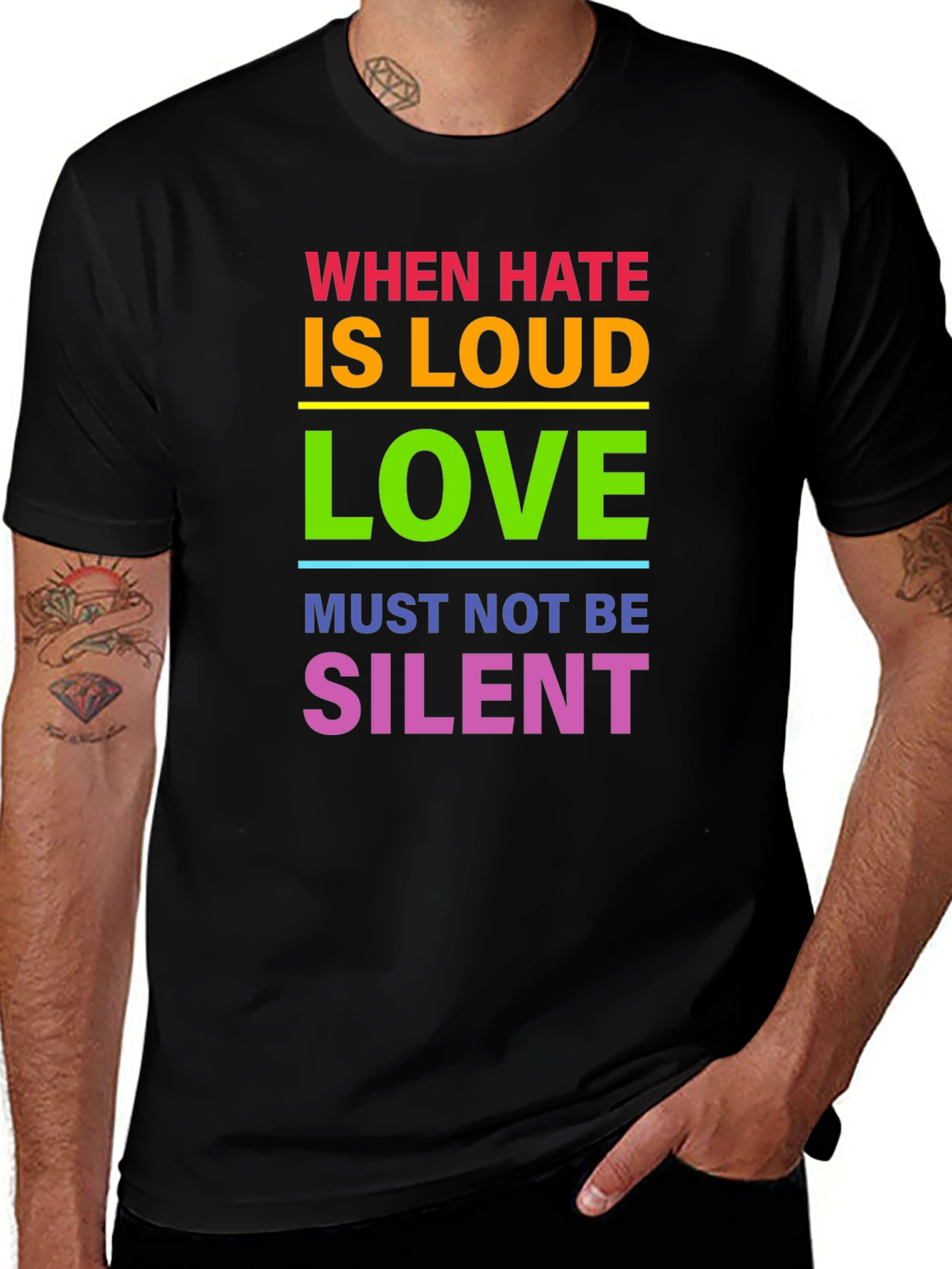 Variant 26 of When Hate Is Loud Love Must Not Be Silent T-Shirt
