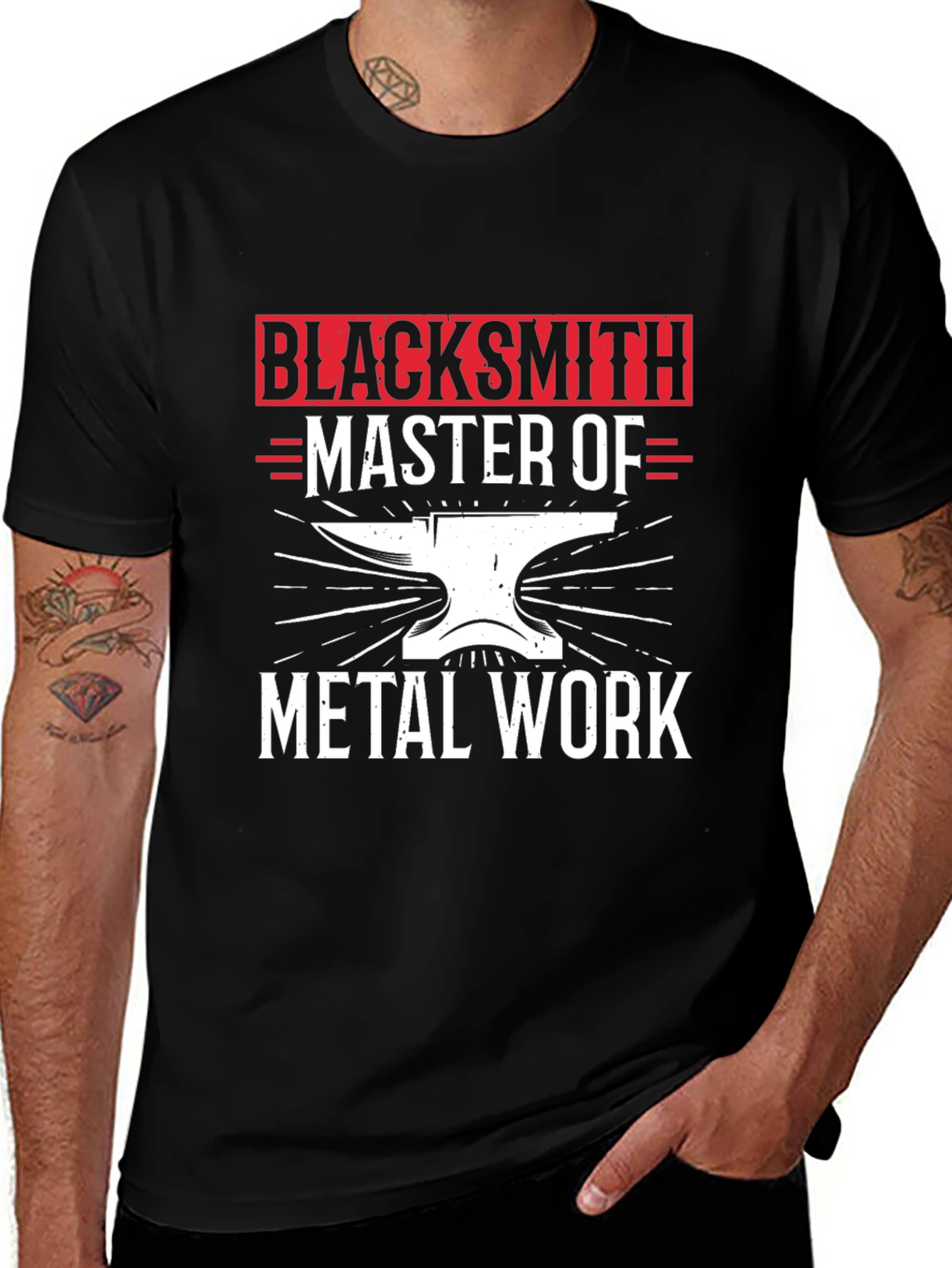 Blacksmith Master of Metal Work Graphic T-Shirt