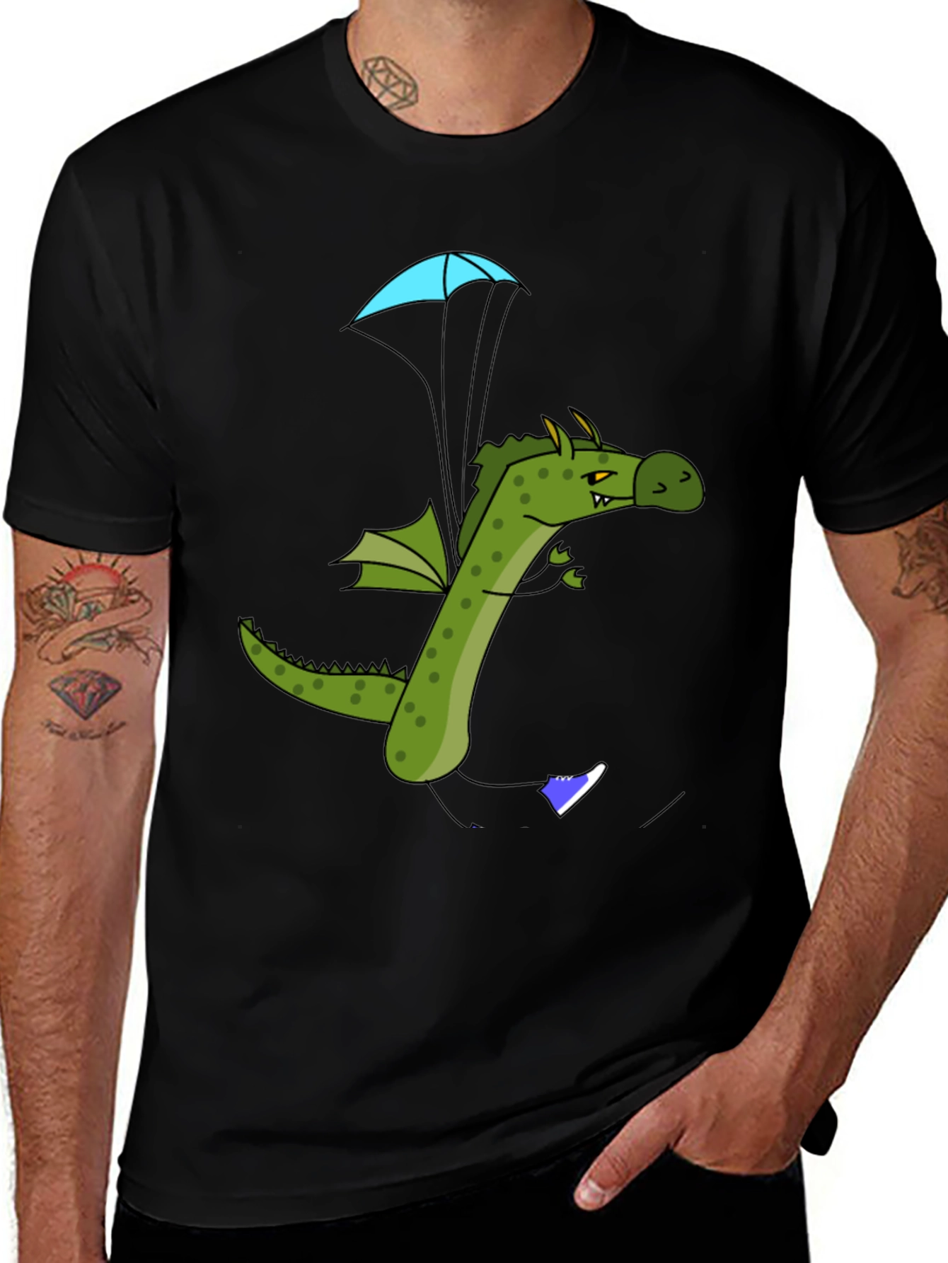 Variant 18 of Dragon Parachute T-Shirt