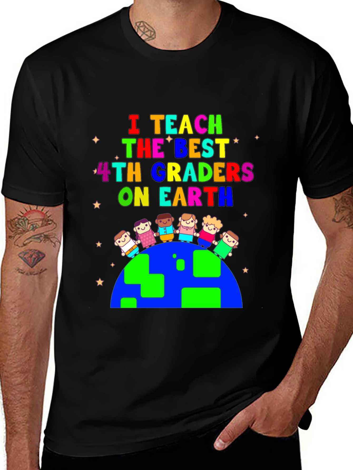 Variant 14 of I Teach The Best 4th Graders T-Shirt