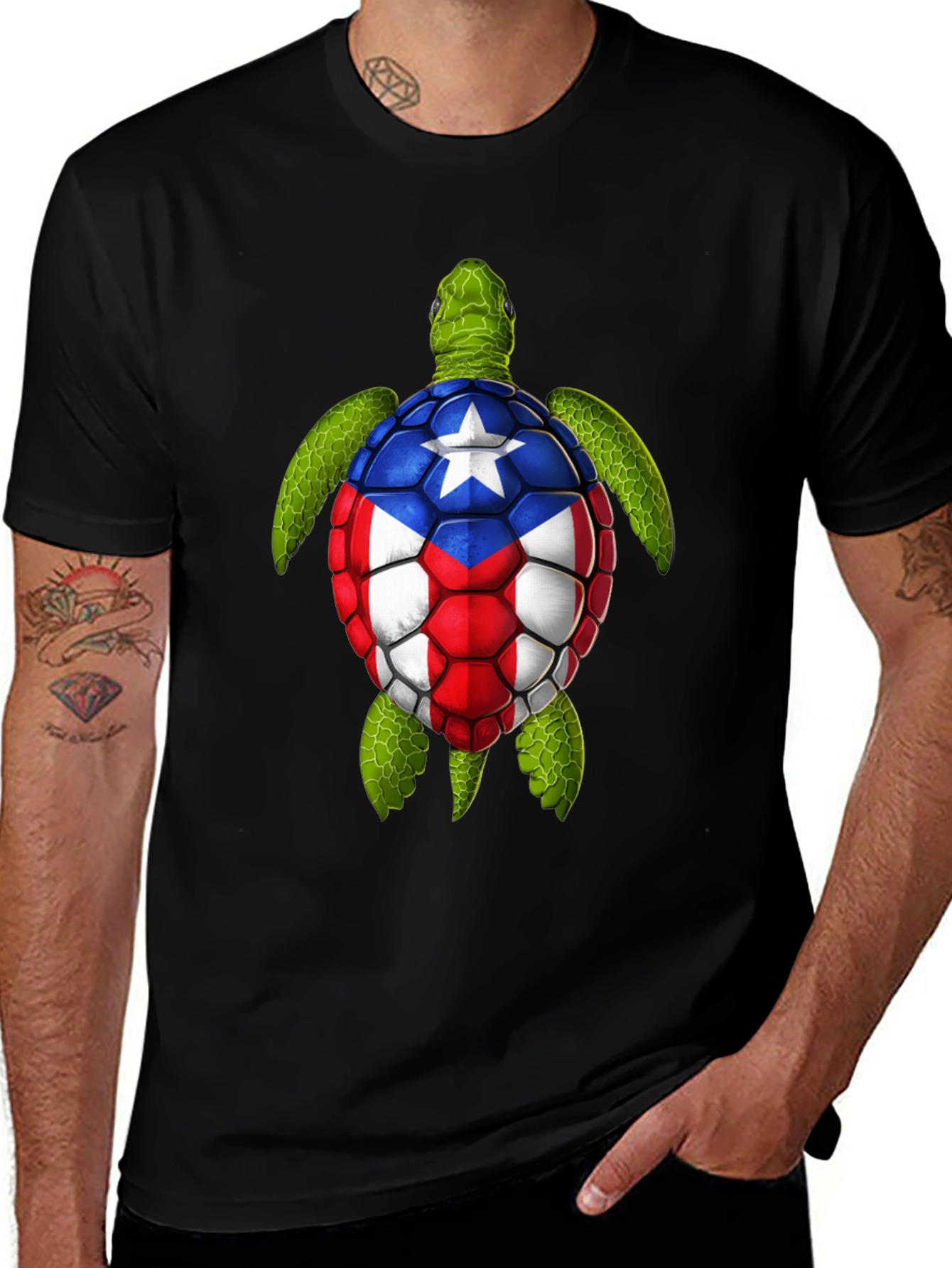 Variant 28 of Puerto Rico Turtle T-Shirt