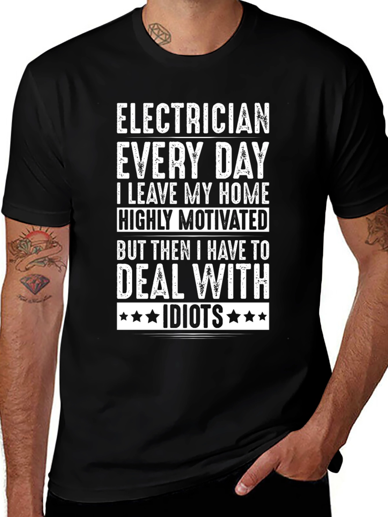 Electrician Humor Graphic Tee - Highly Motivated T-Shirt