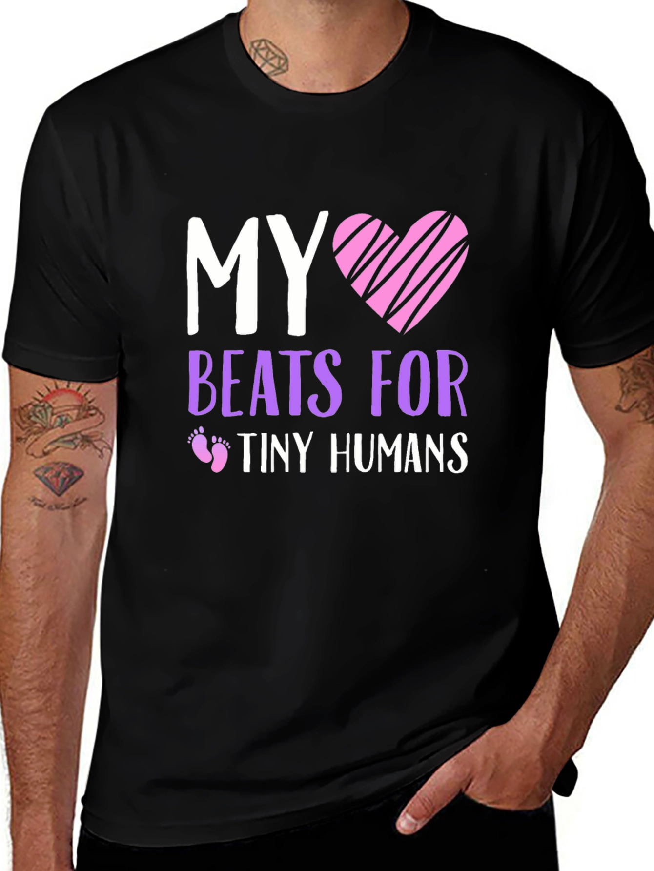 Variant 17 of My Heart Beats For Tiny Humans T-Shirt
