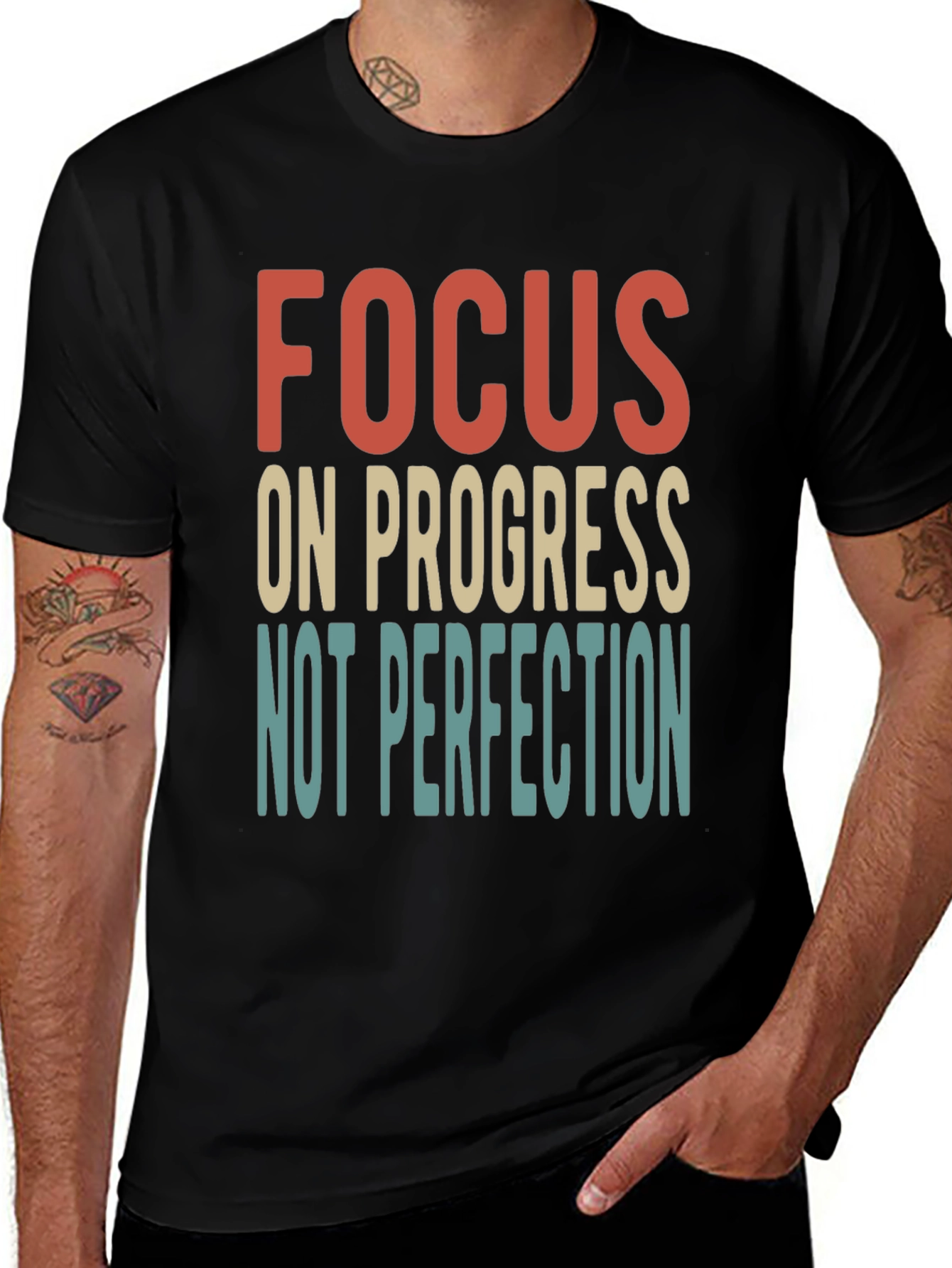 Variant 2 of Focus On Progress Graphic Tee