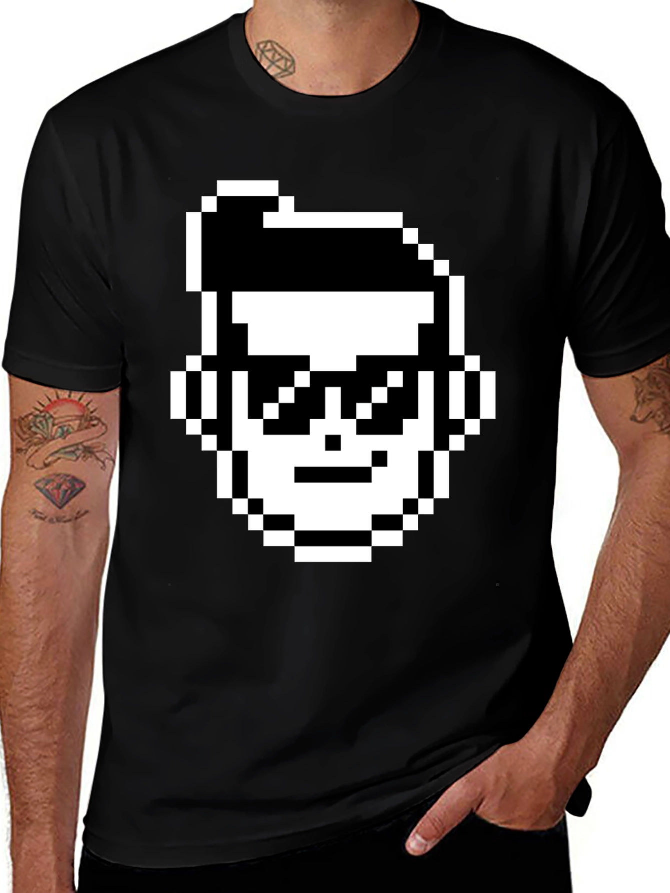 Variant 14 of Pixel Gamer Graphic T-Shirt - Retro Style