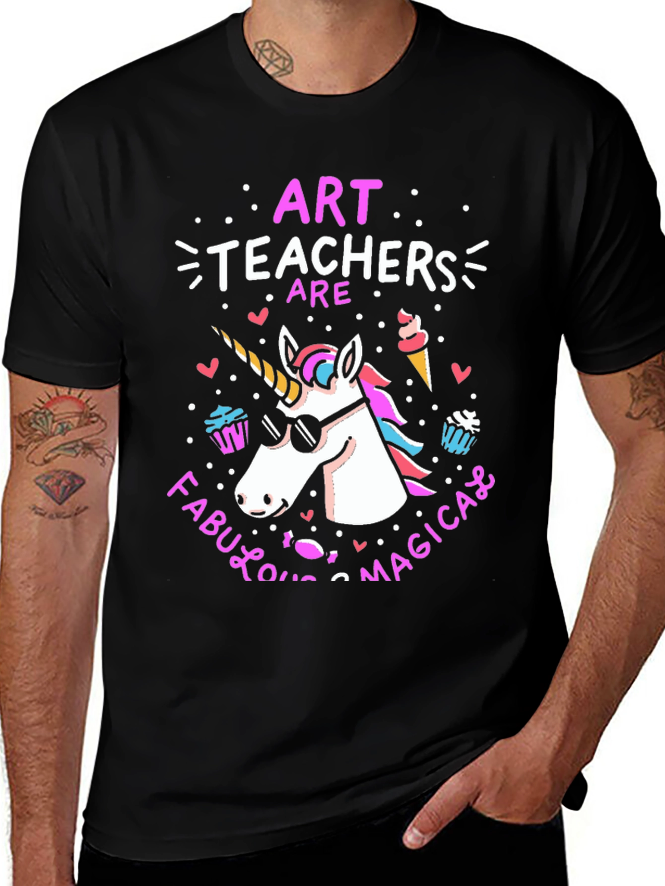 Variant 17 of Art Teachers Are Fabulous Magical Unicorn T-Shirt