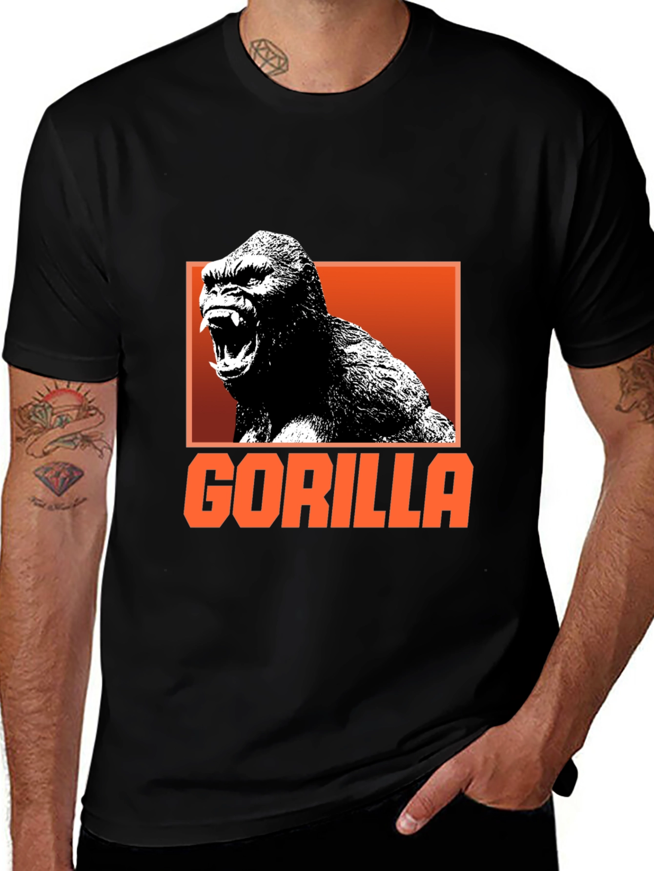 Variant 25 of Gorilla Graphic T-Shirt - Bold and Unique Design