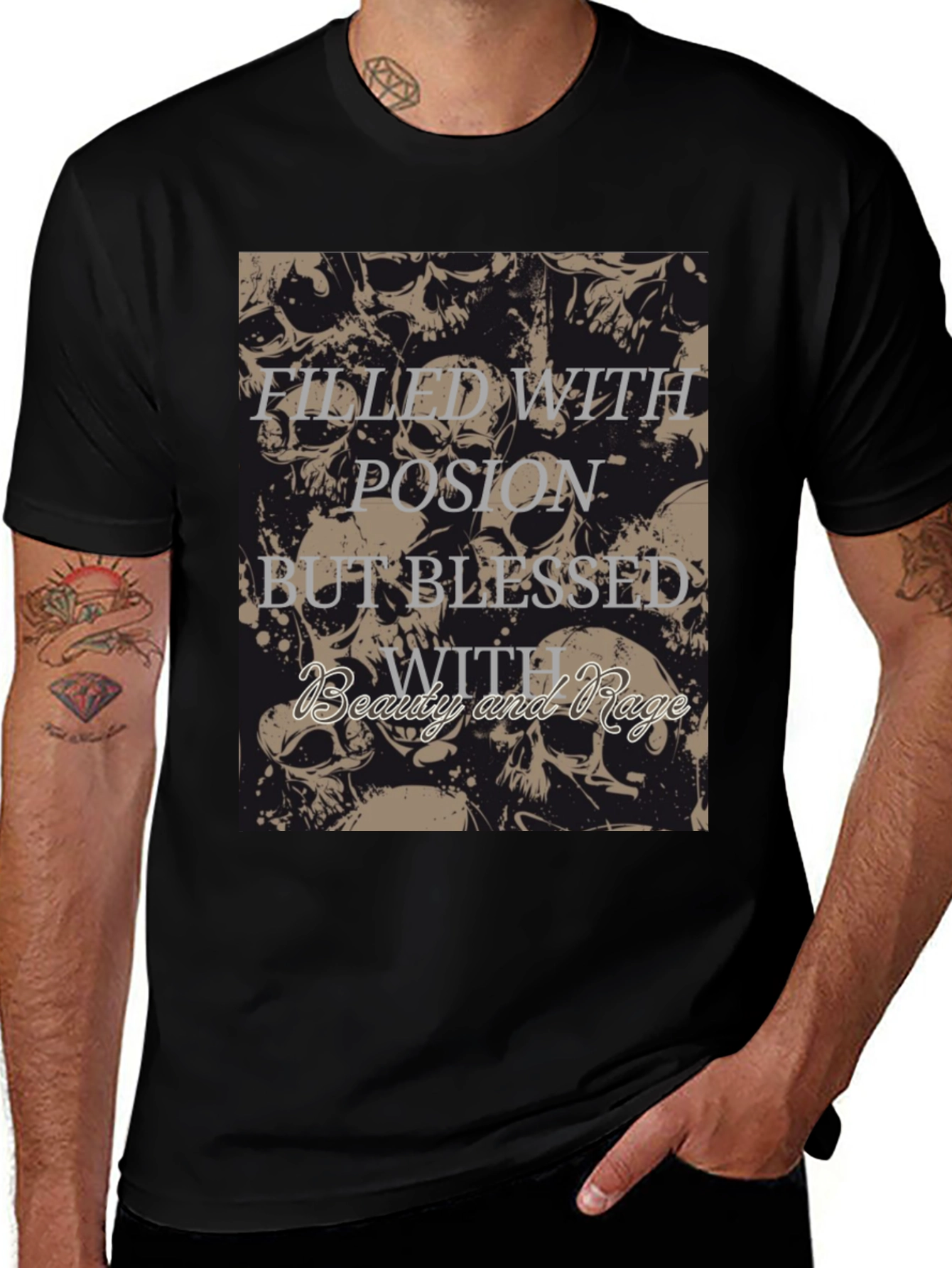 Skull Filled With Rage T-Shirt