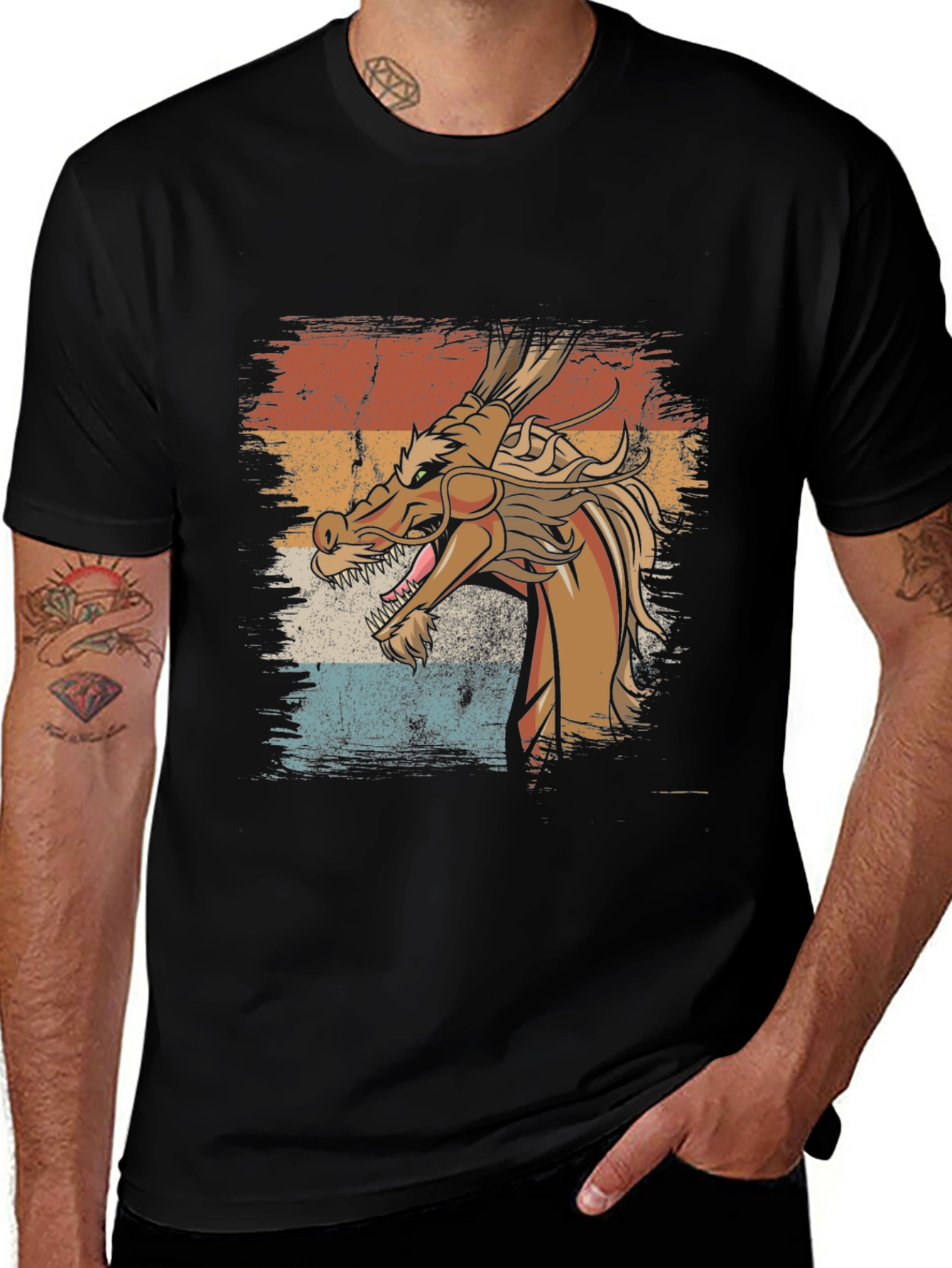 Variant 28 of Vintage Dragon Graphic T-Shirt