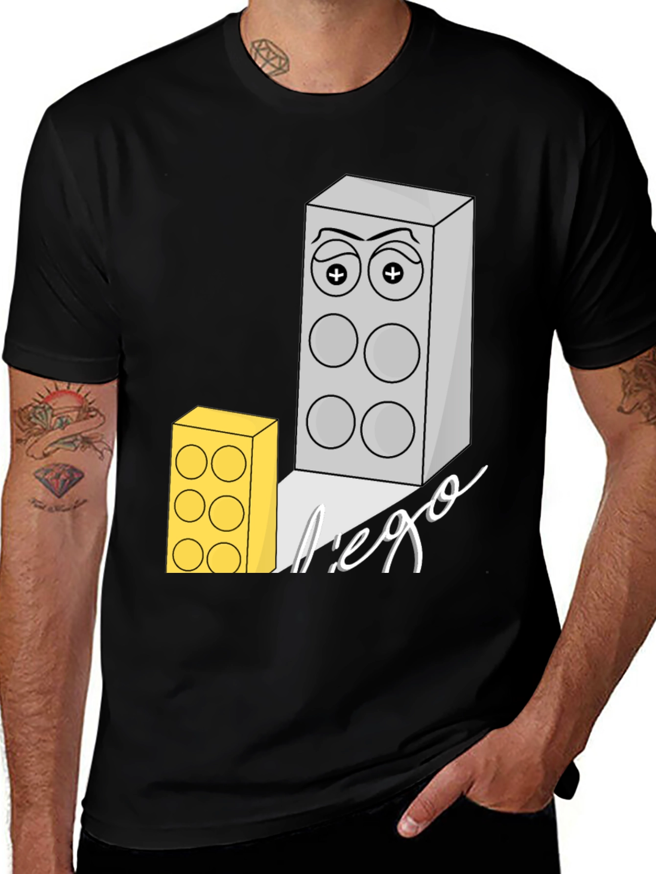 Lego Block Graphic Print T-Shirt