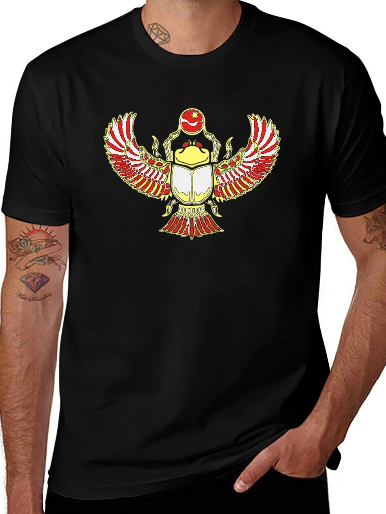 Variant 22 of Egyptian Scarab Beetle T-Shirt