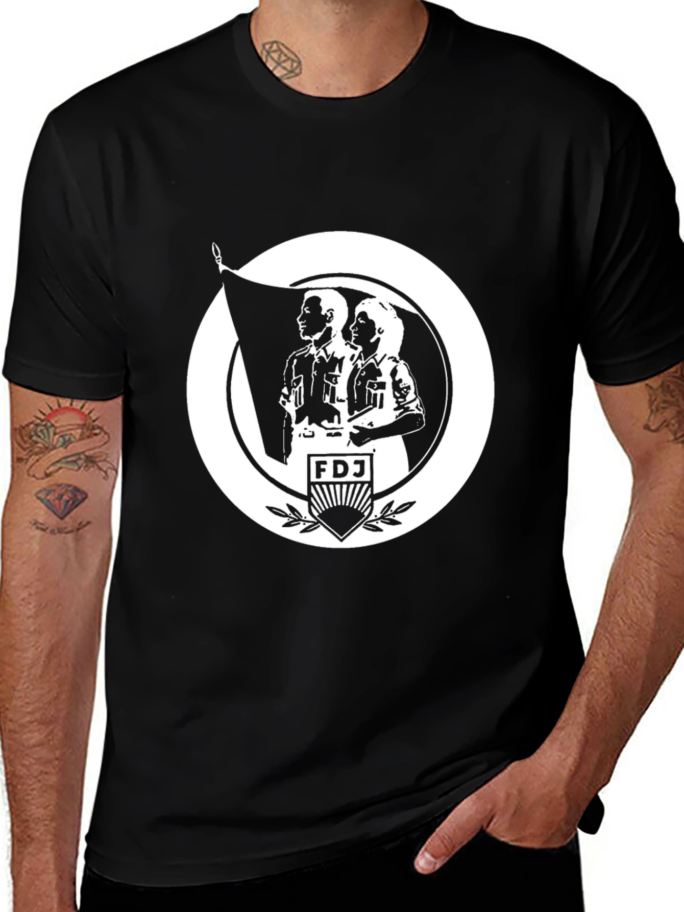 Black FDJ Graphic T-Shirt