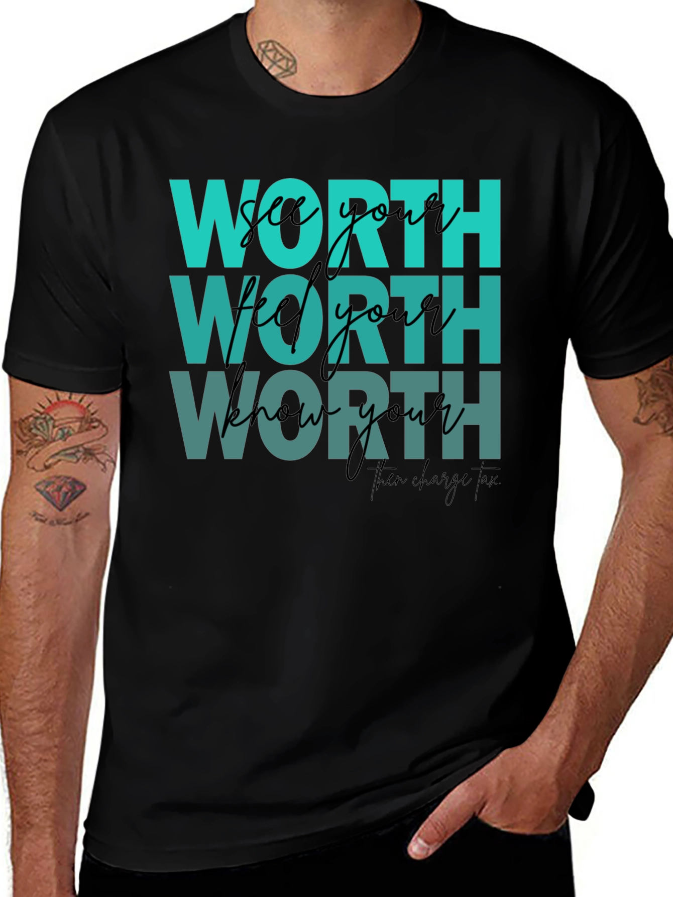 Variant 29 of Know Your Worth Graphic Tee