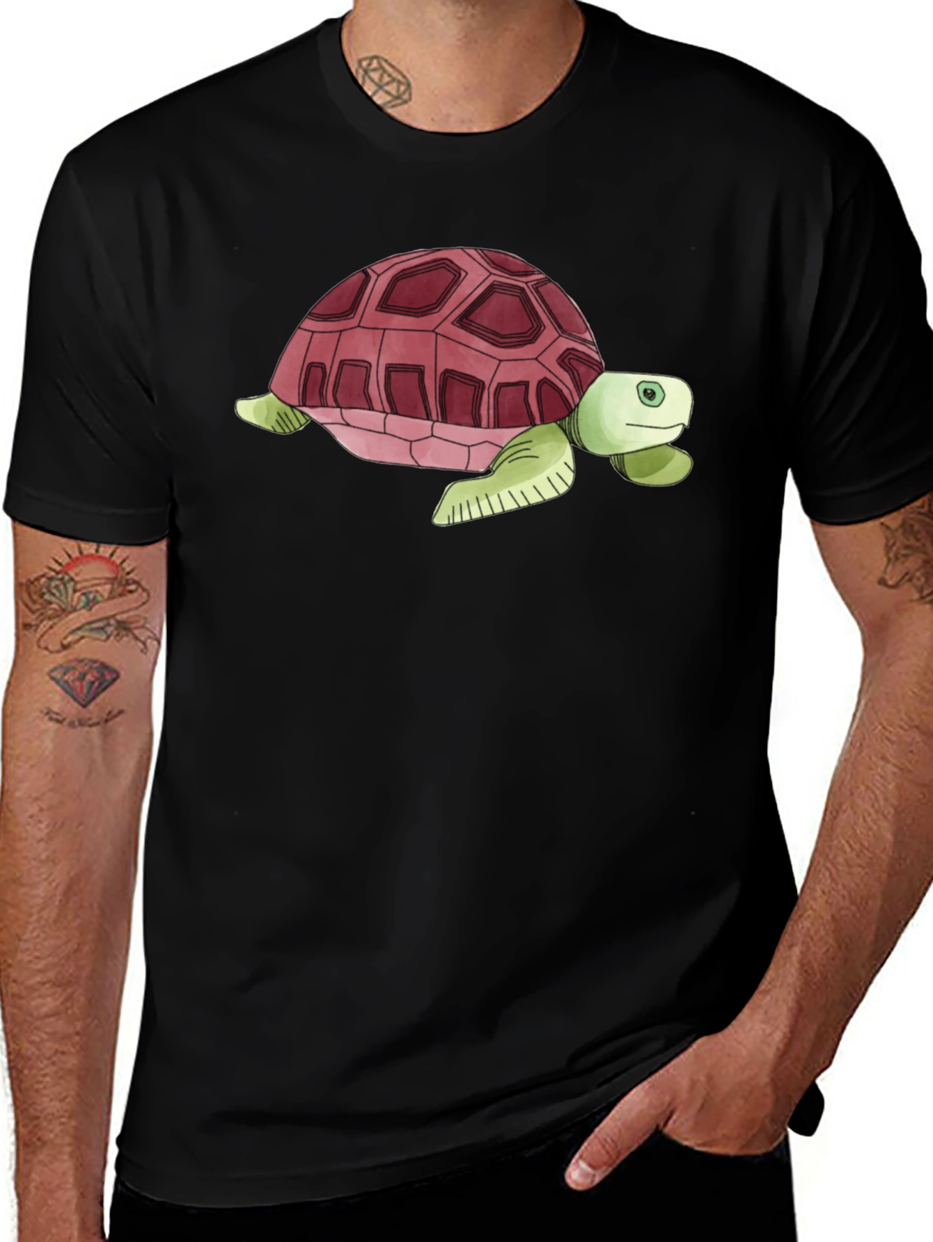 Variant 10 of Turtle Graphic T-Shirt - Casual Style