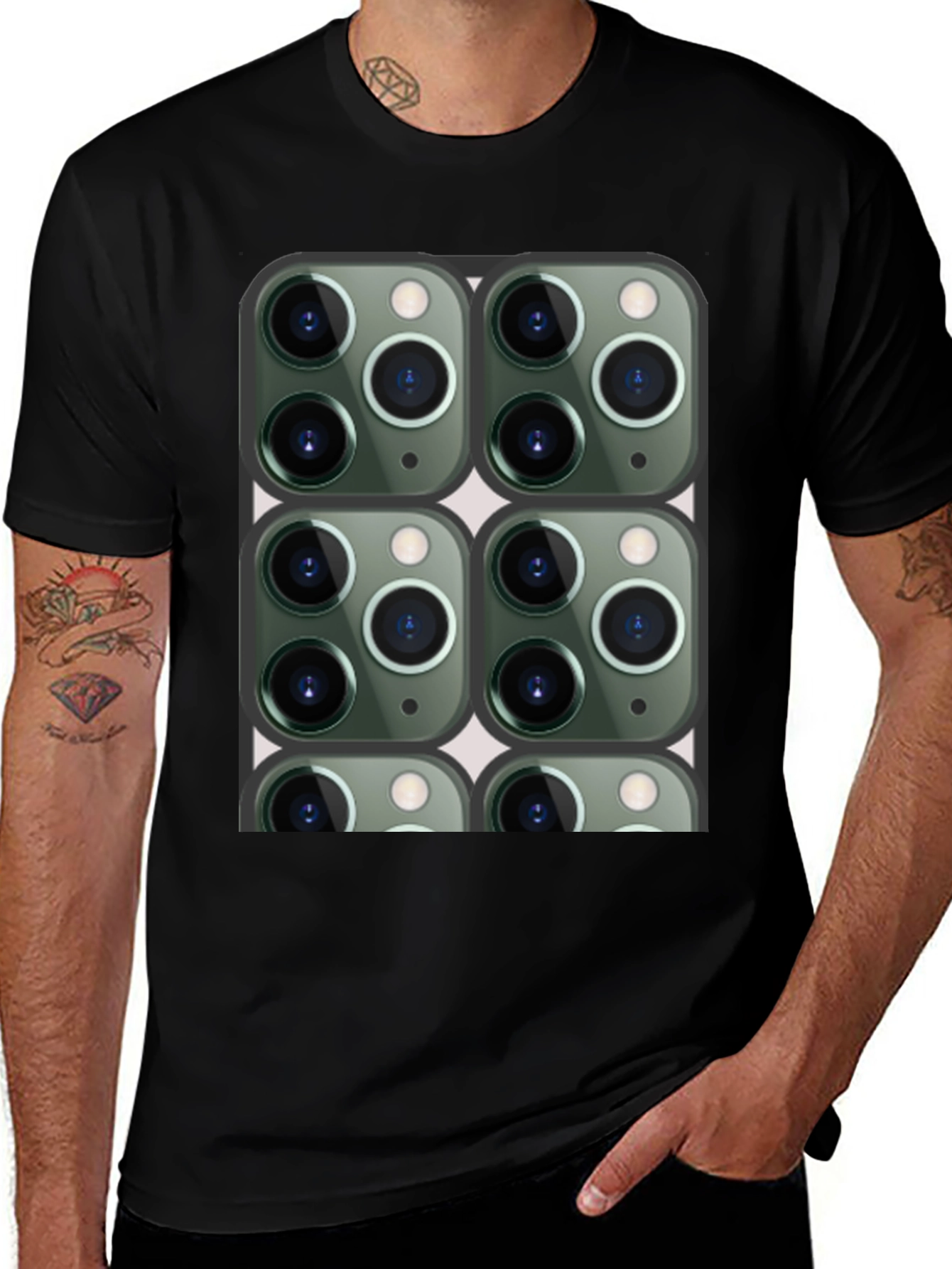 Variant 12 of Novelty Camera Print T-Shirt