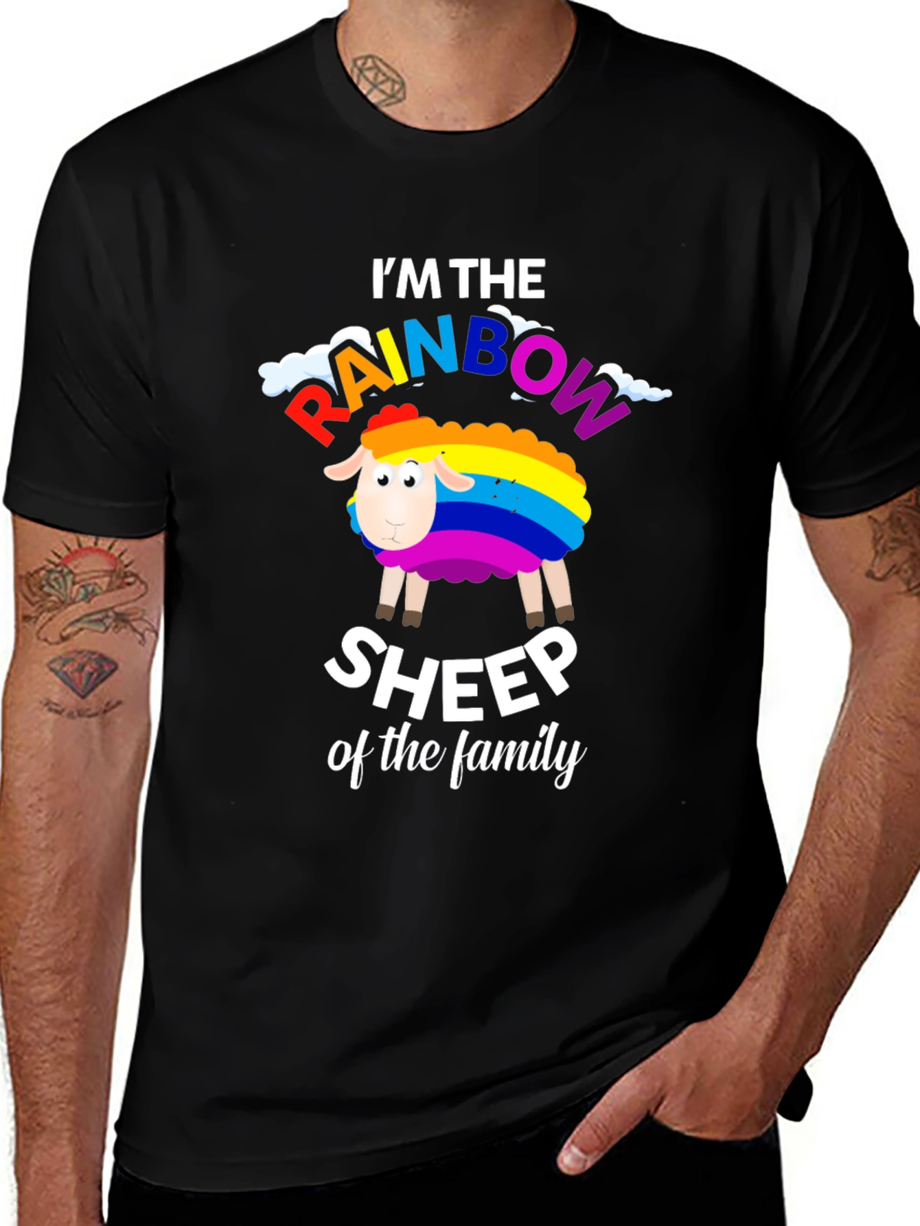 Variant 20 of Rainbow Sheep of the Family T-Shirt