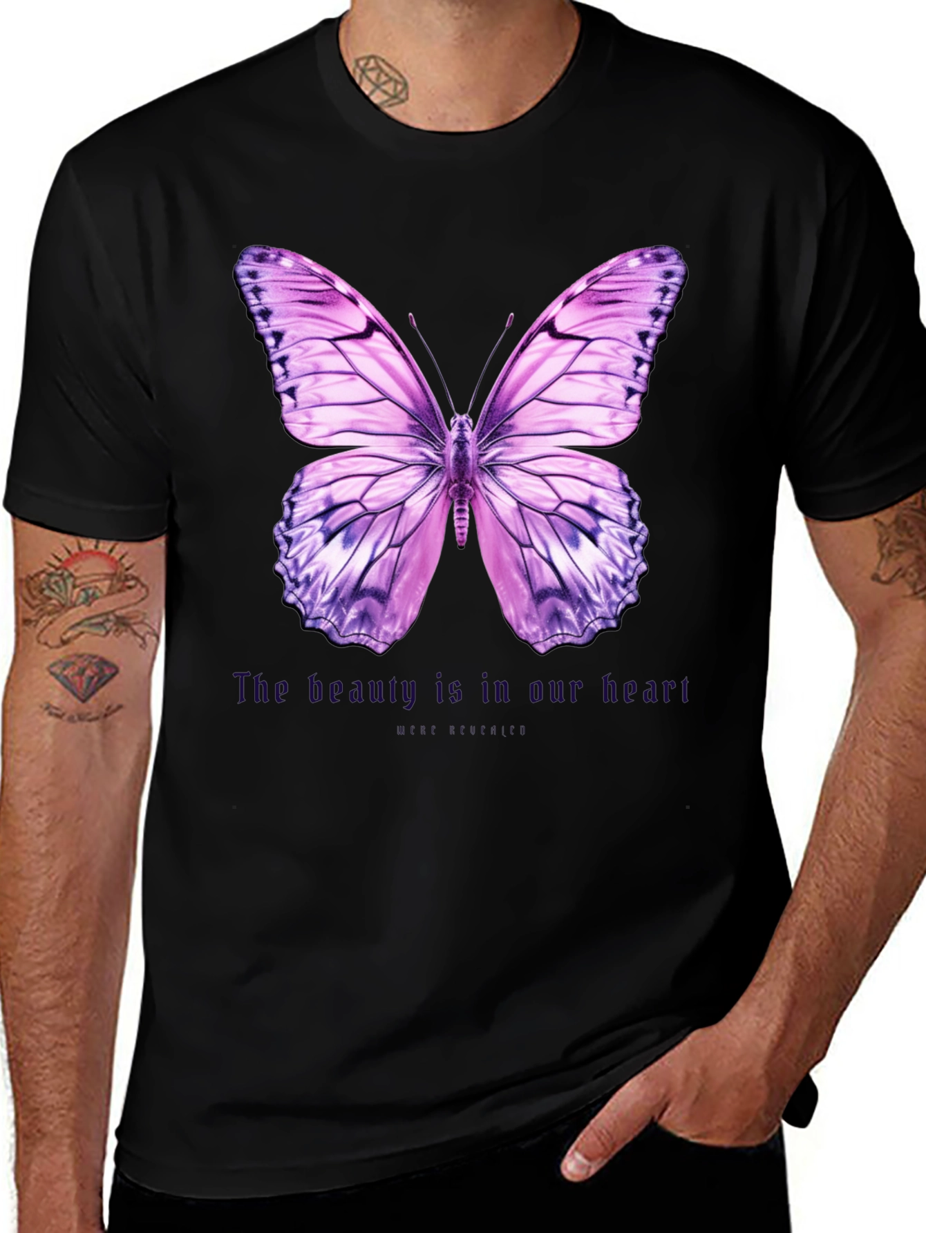 Variant 14 of Butterfly Graphic Tee - Beauty is in Our Heart