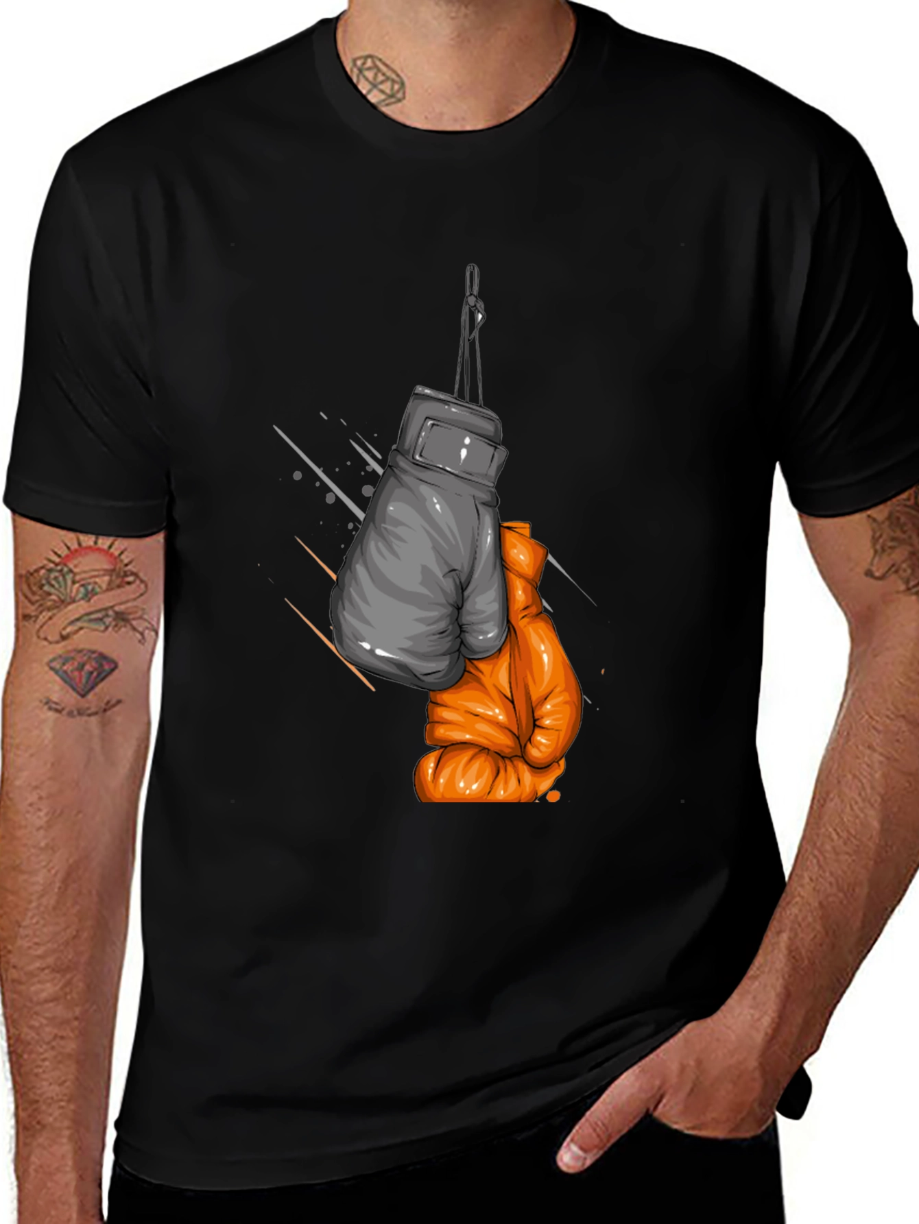 Variant 23 of Boxing Gloves Graphic Tee - Streetwear T-Shirt