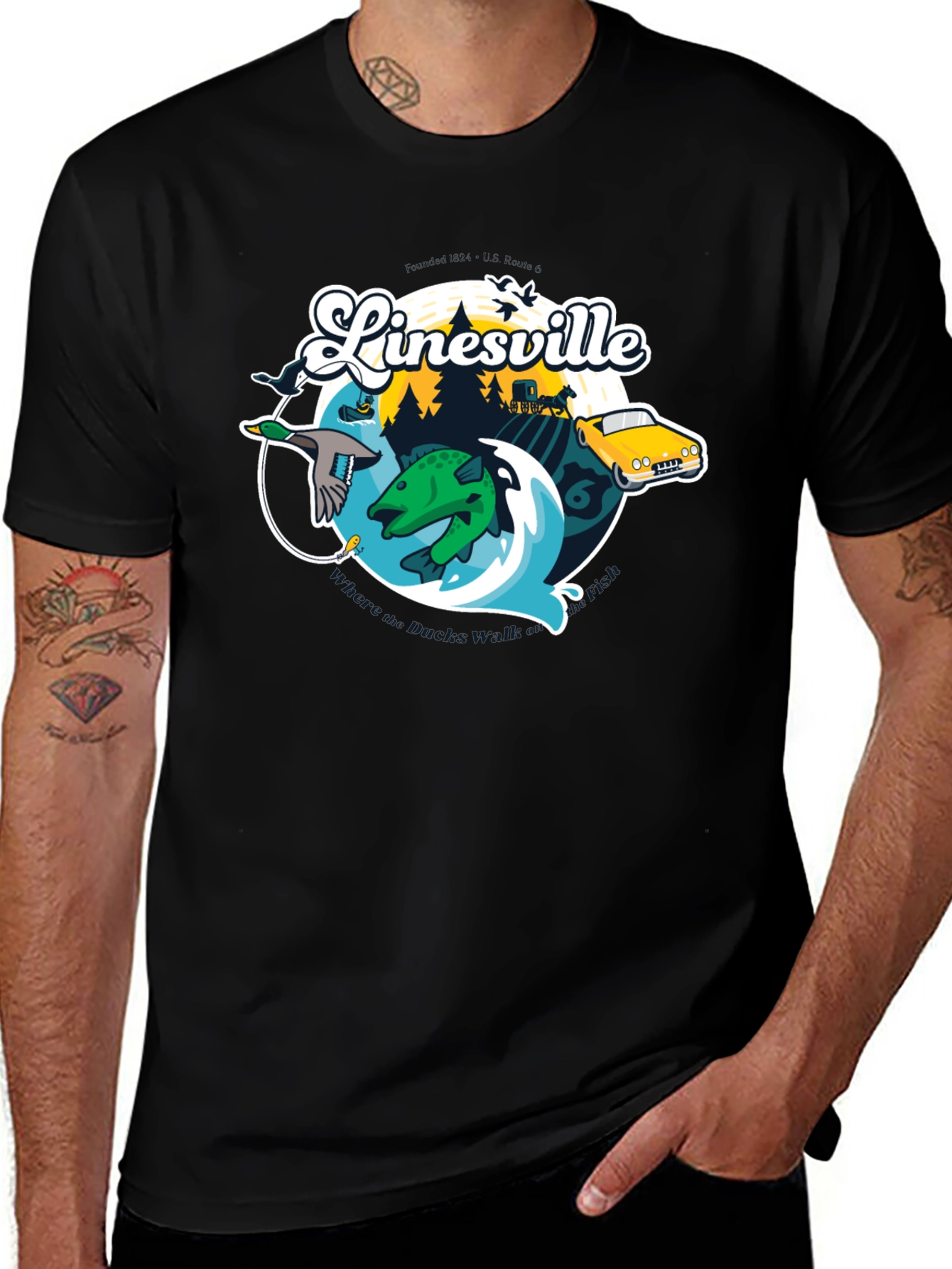 Variant 26 of Linesville Graphic T-Shirt