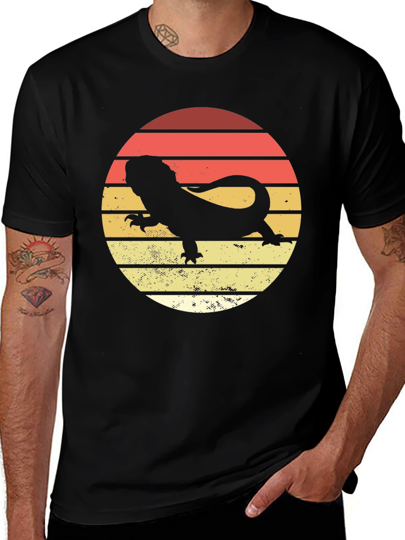 Variant 8 of Bearded Dragon Sunset T-Shirt