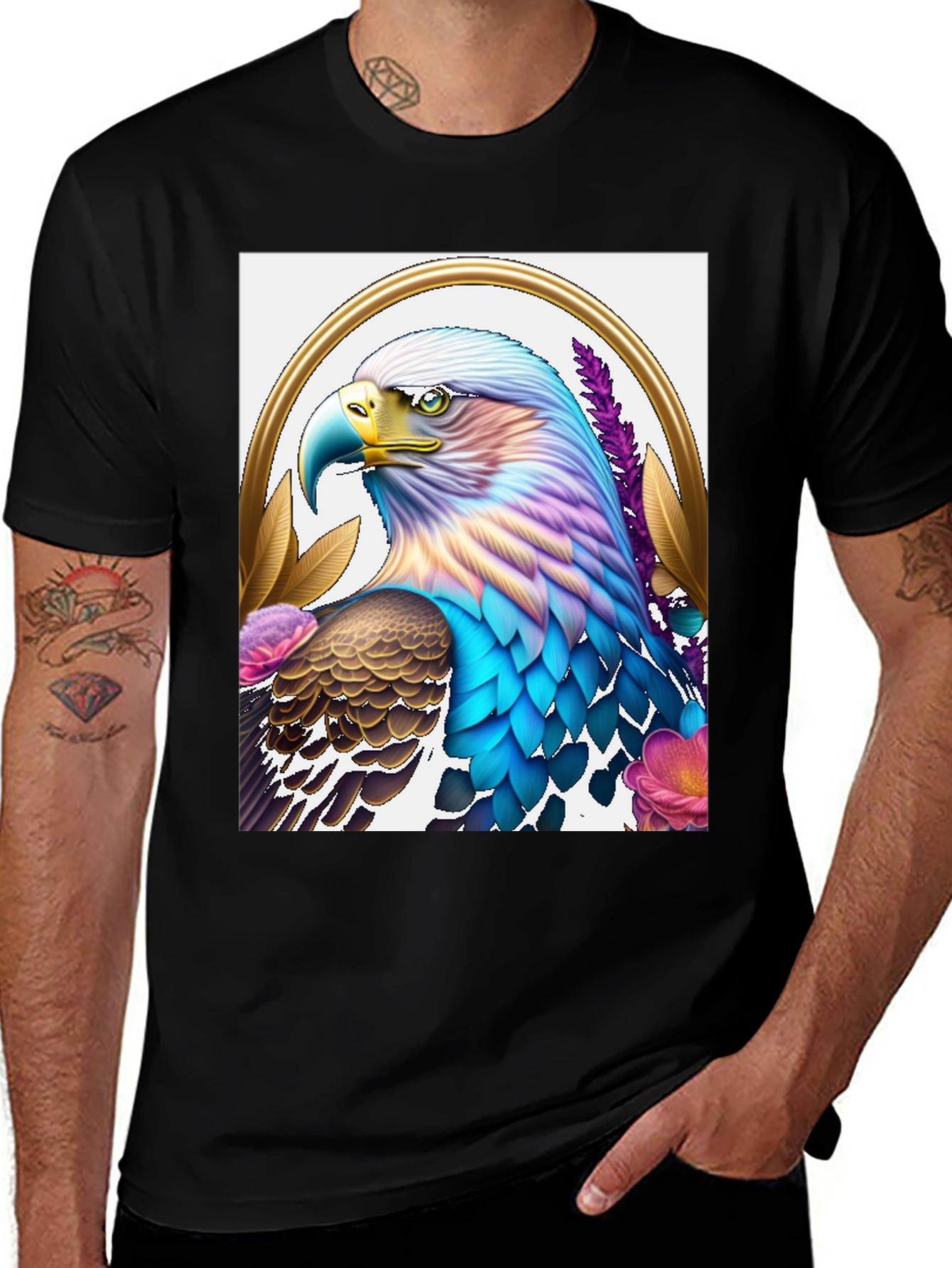 Variant 22 of Eagle Graphic T-Shirt - Unique Bird Design