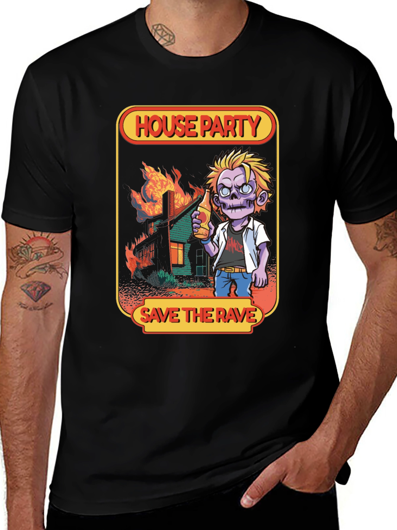 Variant 23 of House Party Save the Rave Graphic T-Shirt