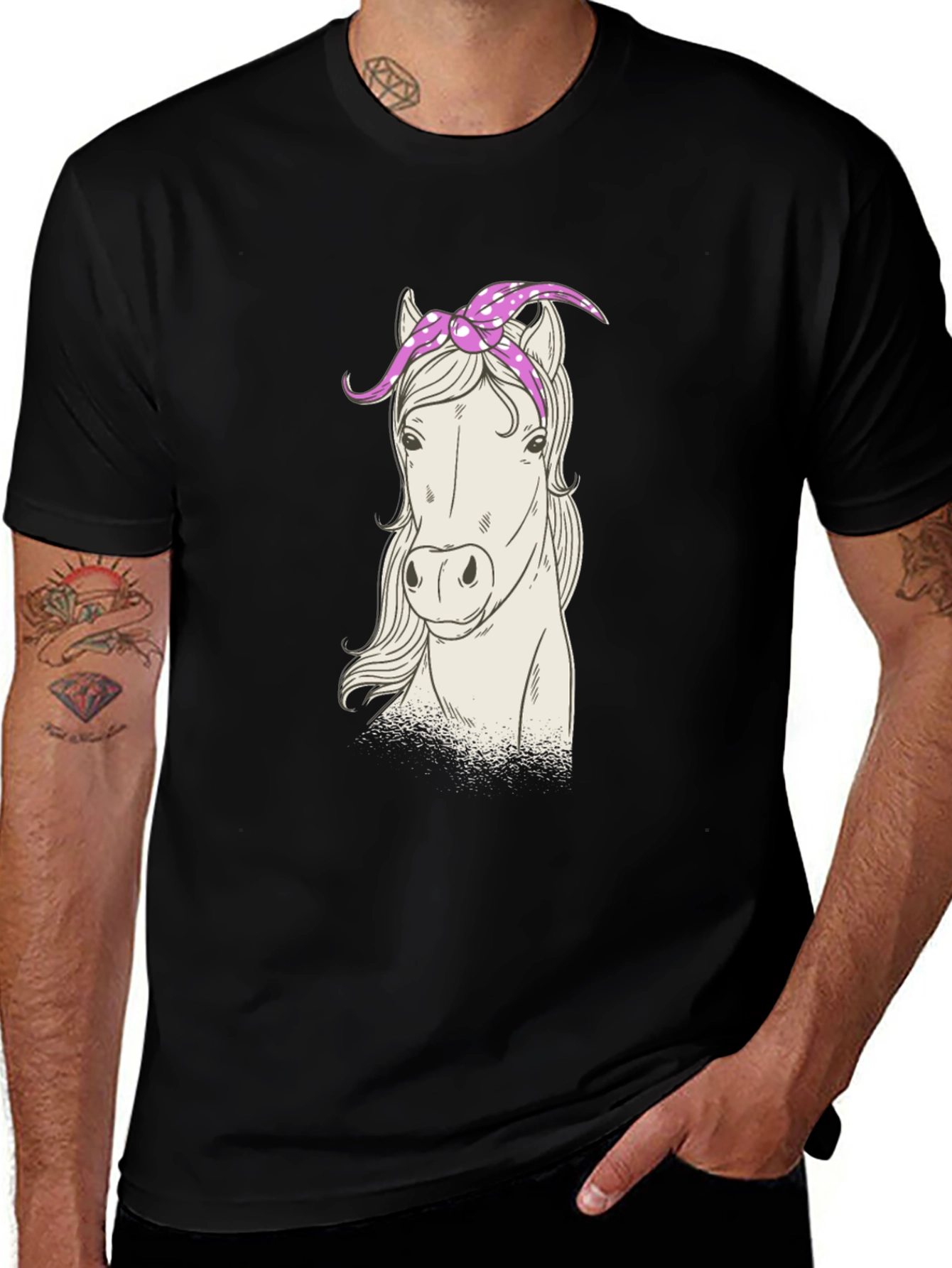 Variant 21 of Horse with Bandana Graphic Tee
