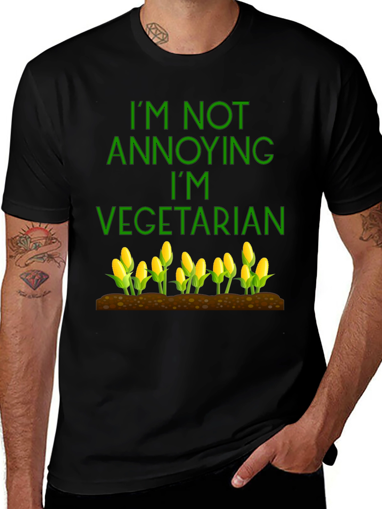 Variant 26 of Vegetarian T-Shirt - I'm Not Annoying