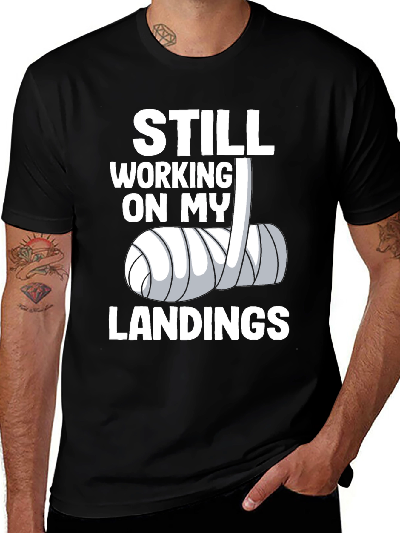 Variant 15 of Still Working on My Landings Funny T-Shirt