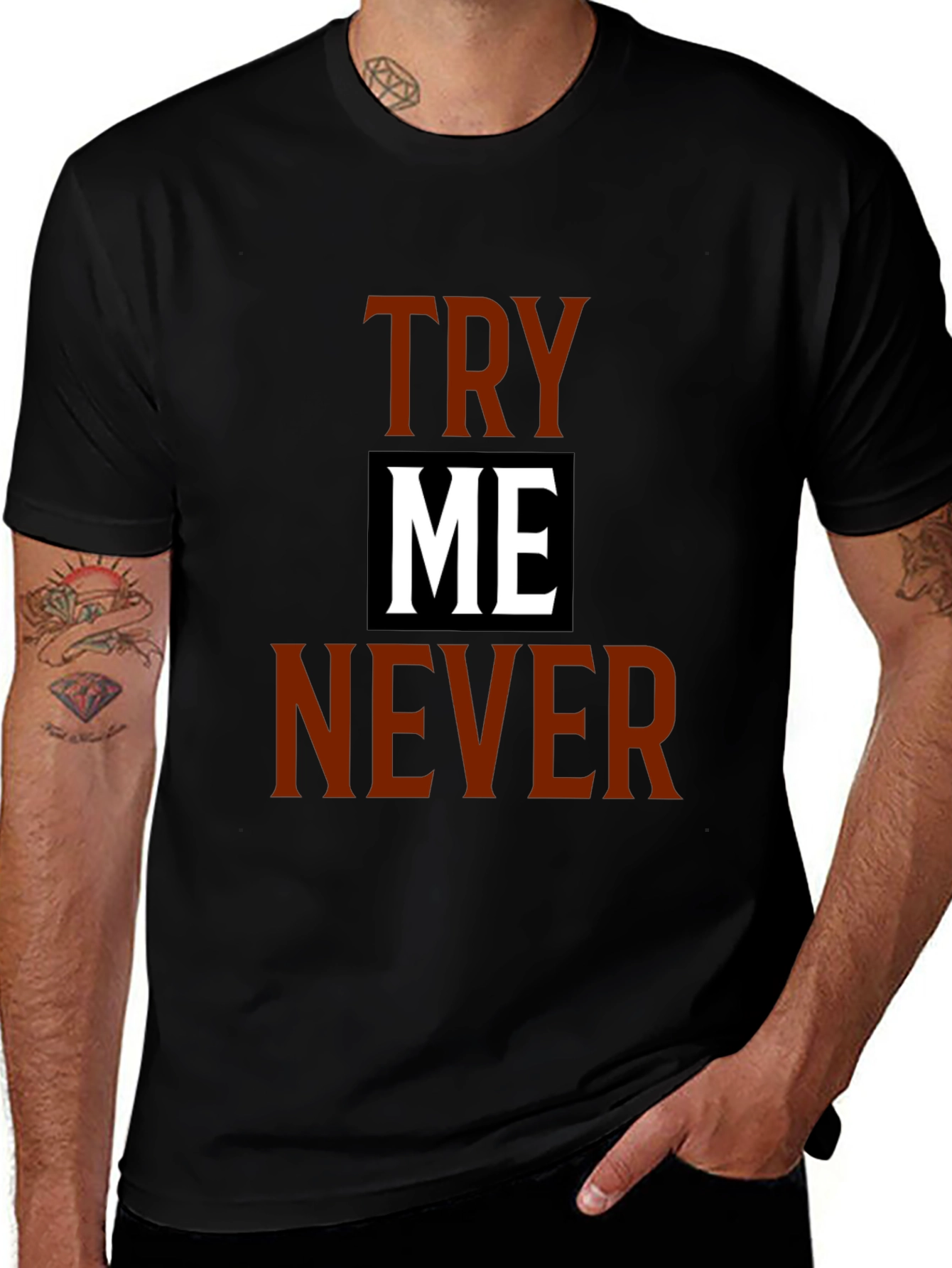 Variant 4 of Try Me Never Graphic Tee