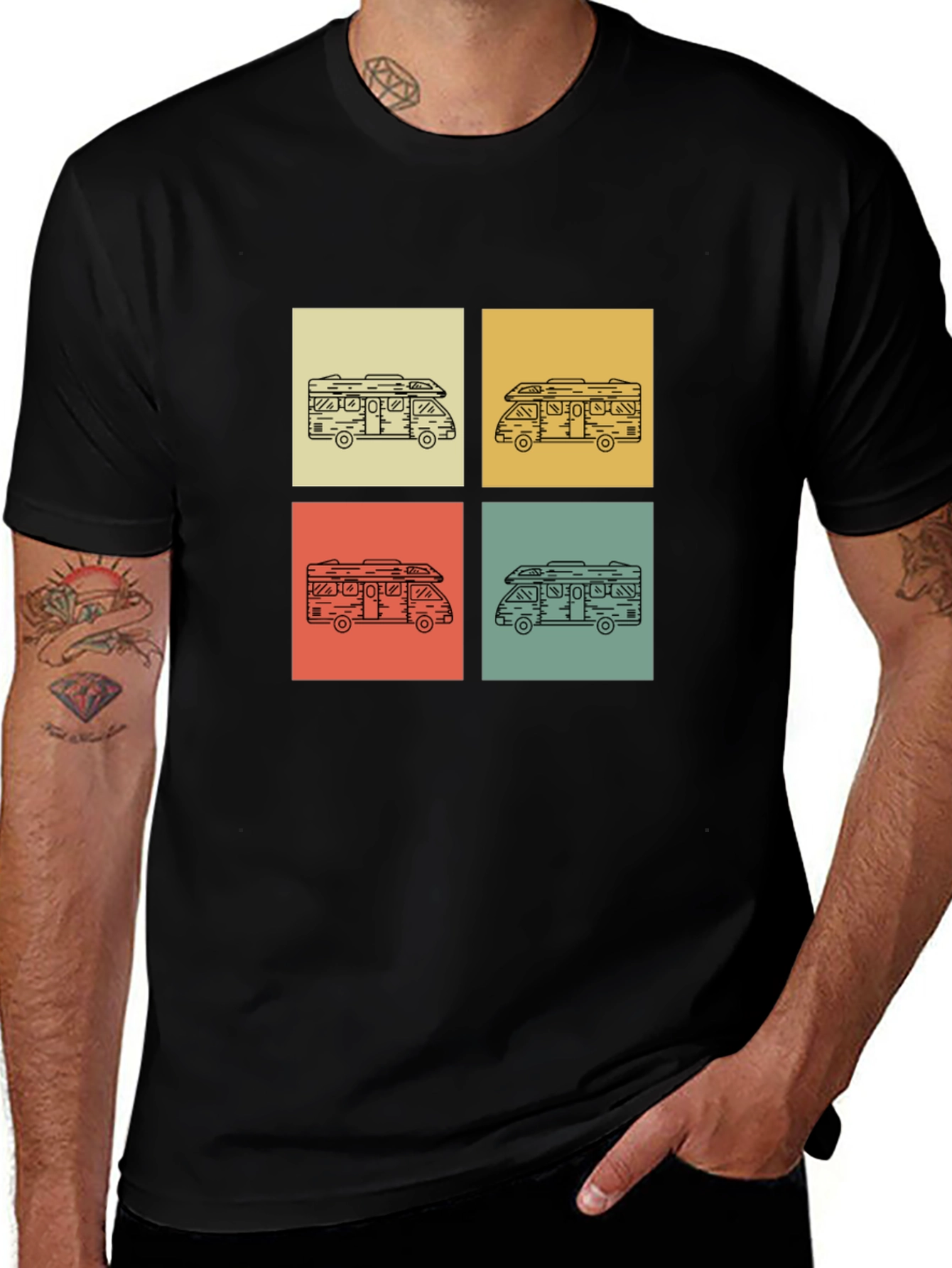 Variant 2 of Retro Camper Van T-Shirt