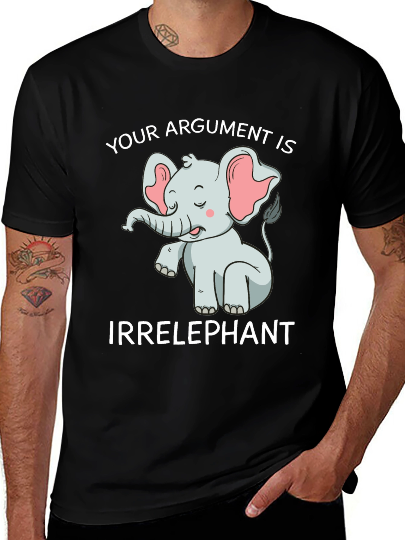 Variant 7 of Irrelephant T-Shirt: Funny Elephant Argument Tee