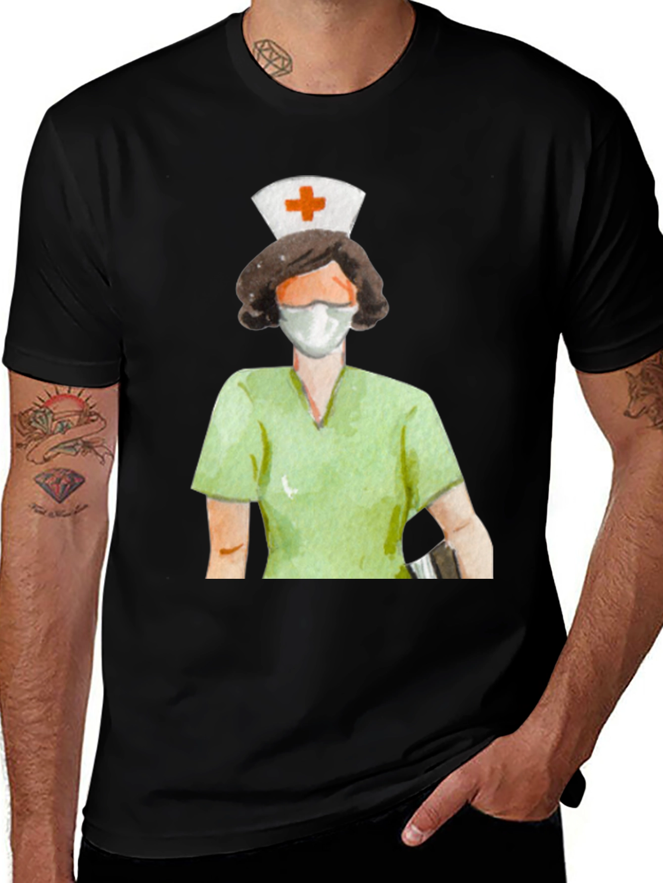 Variant 14 of Nurse Graphic Tee - Unisex Short Sleeve T-Shirt