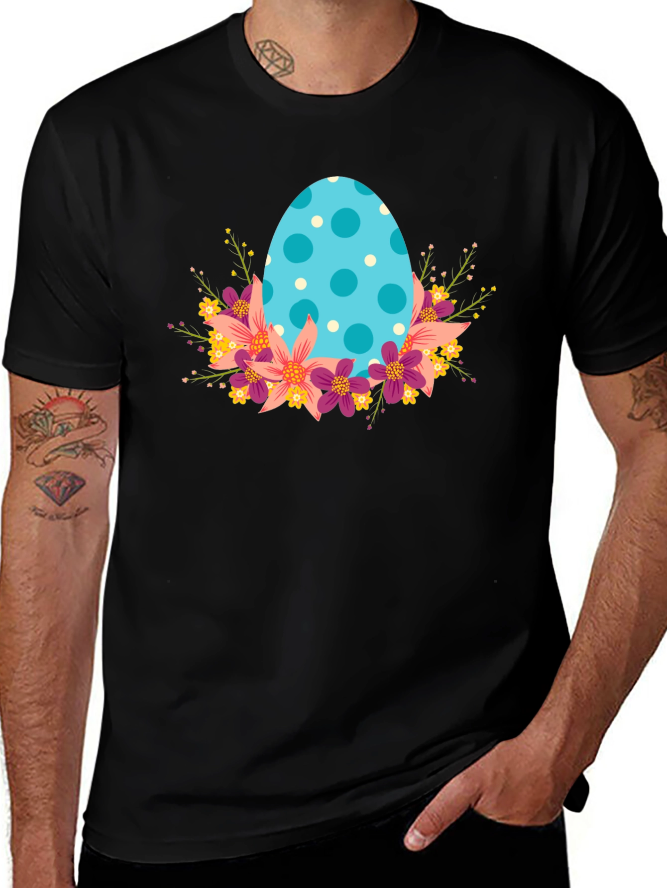 Variant 8 of Easter Egg Floral T-Shirt