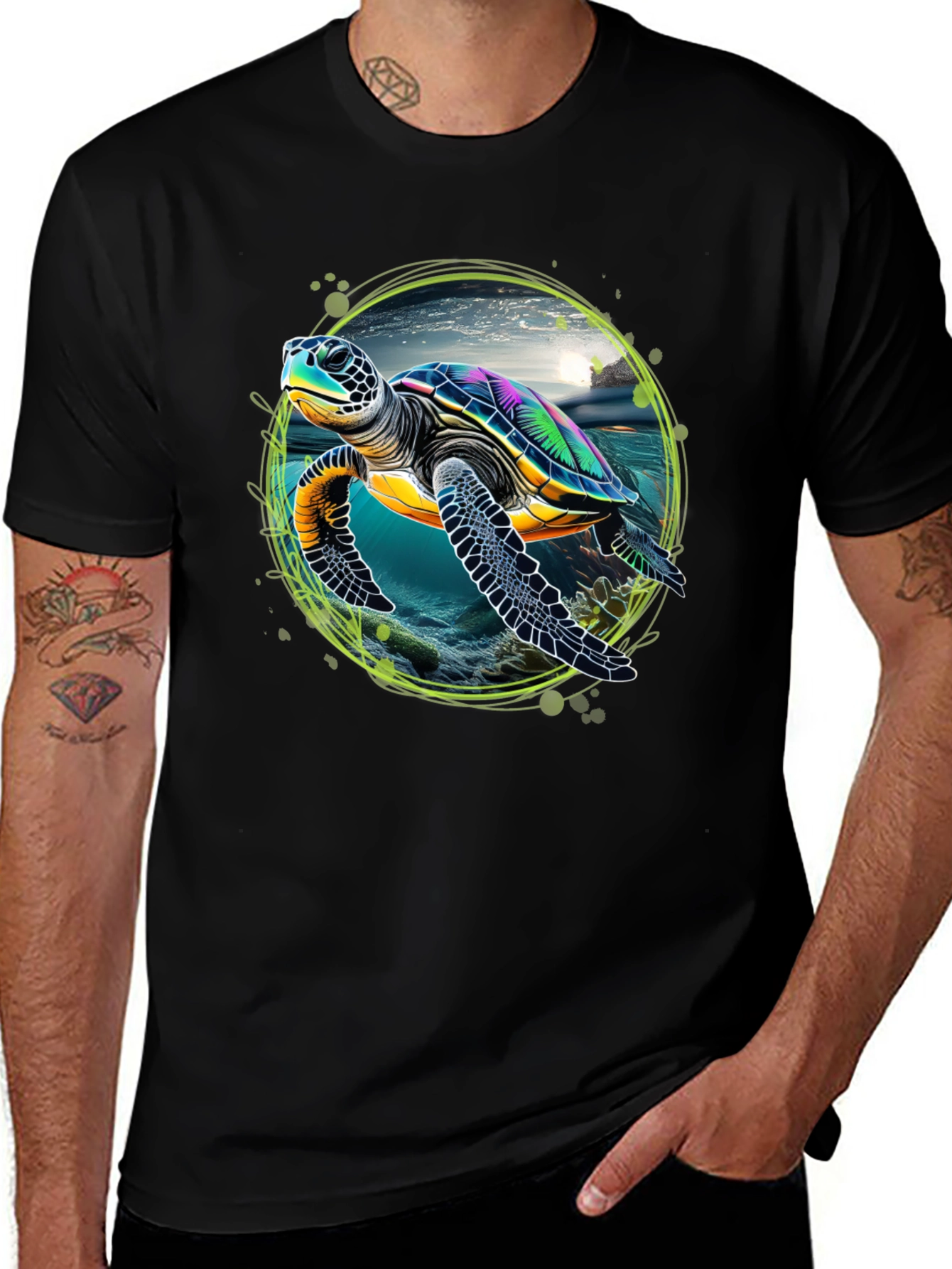Variant 8 of Sea Turtle Graphic Tee - Ocean Lover's T-Shirt