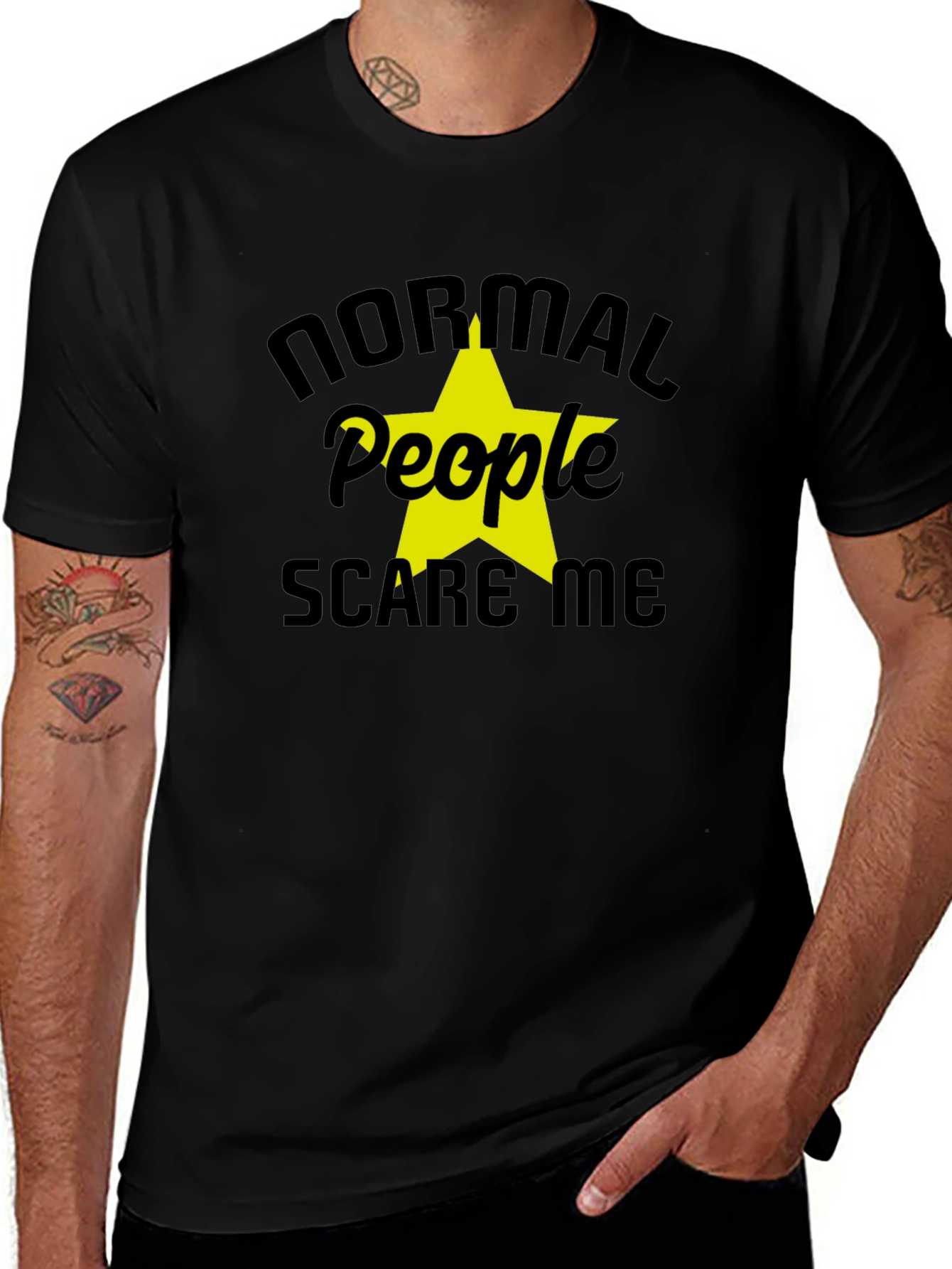 Variant 24 of Normal People Scare Me Graphic T-Shirt