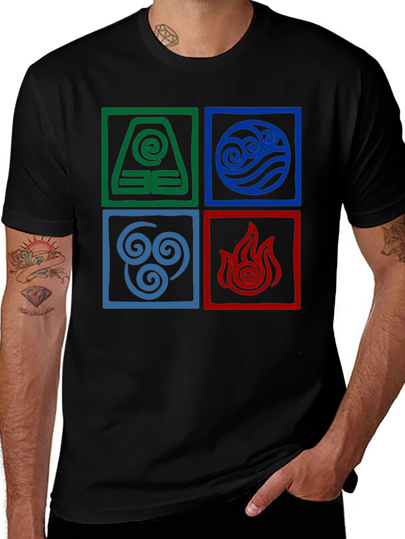 Avatar Elements Black T-Shirt