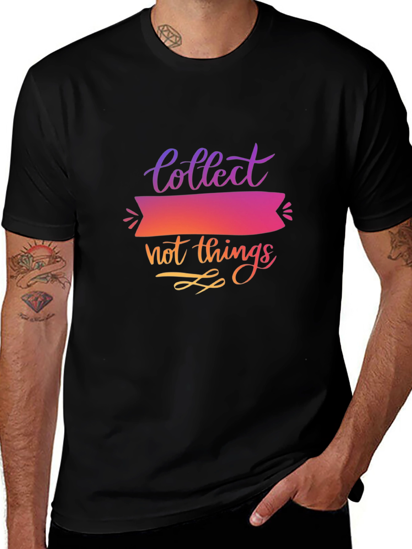 Variant 2 of Collect Not Things Graphic T-Shirt