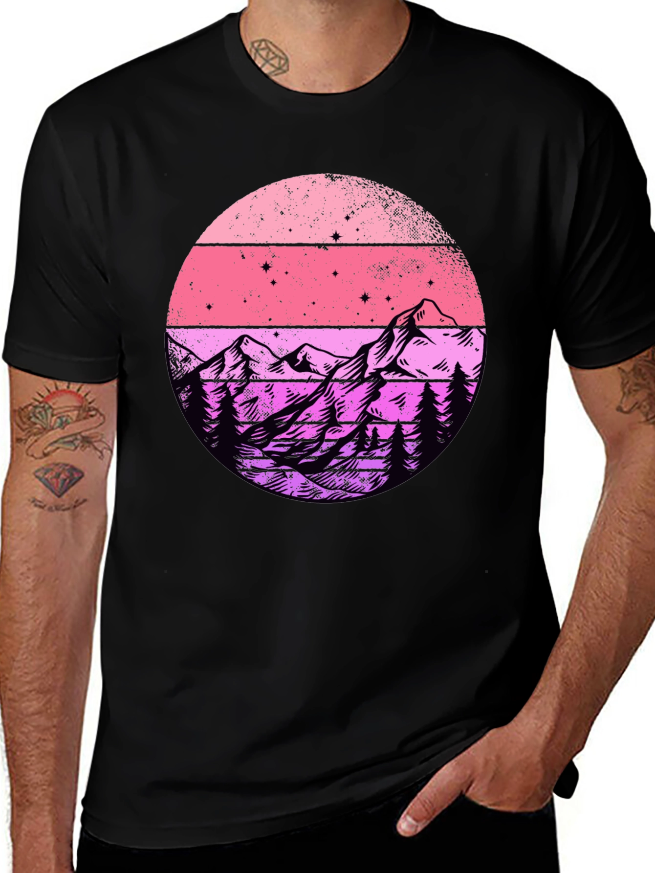 Variant 25 of Sunset Mountain Graphic Tee