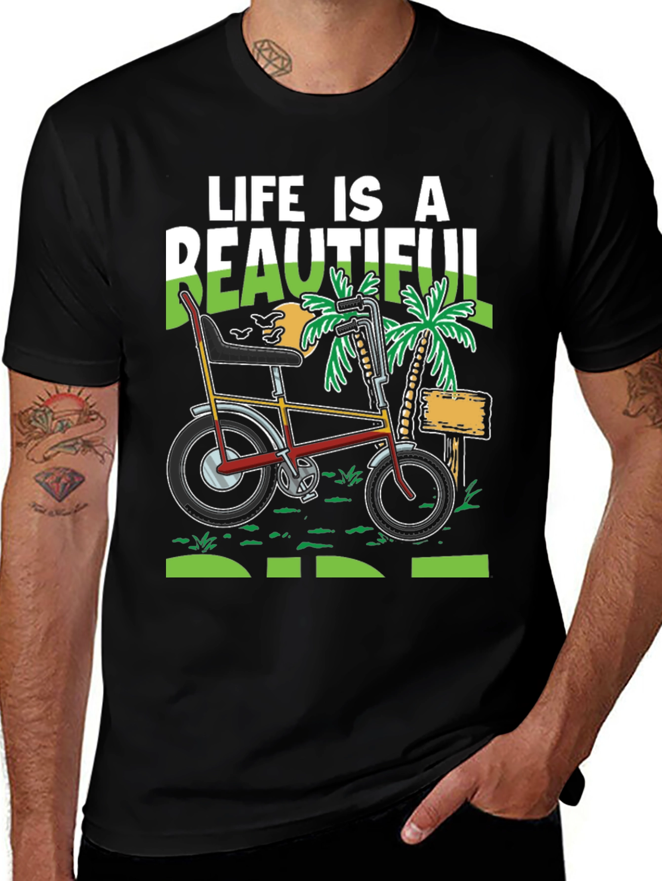 Variant 23 of Life Is A Beautiful Ride Tee