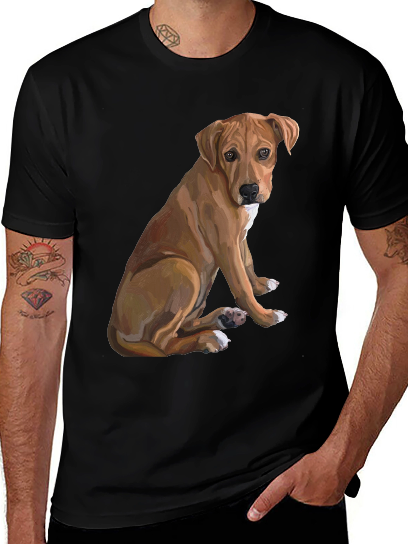 Variant 20 of Dog Lover T-Shirt - Cute Puppy Design