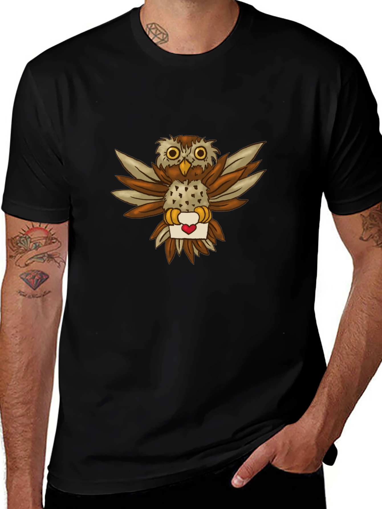 Variant 30 of Owl Love Letter Graphic Tee
