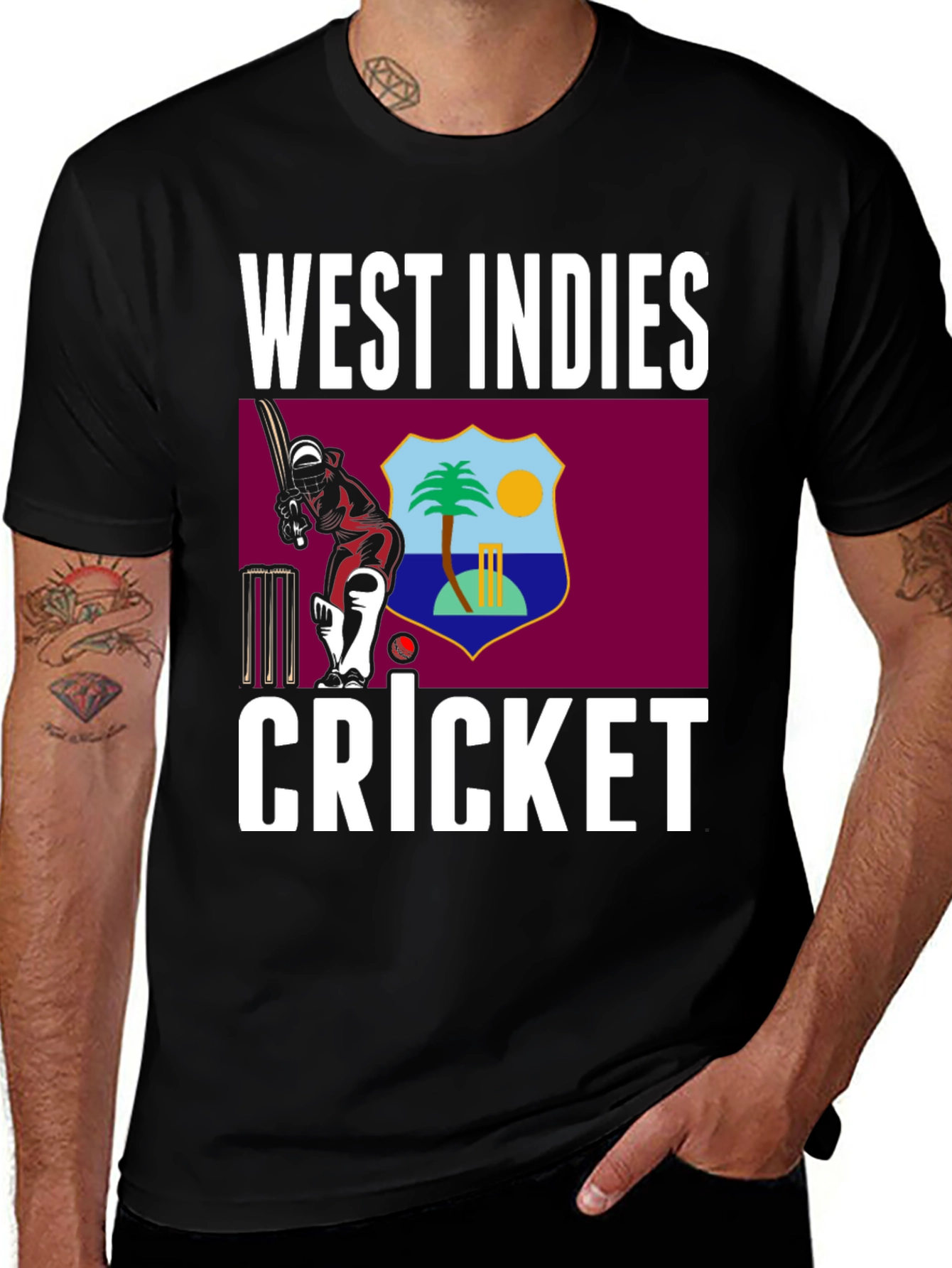 Variant 23 of West Indies Cricket T-Shirt - Fan Apparel