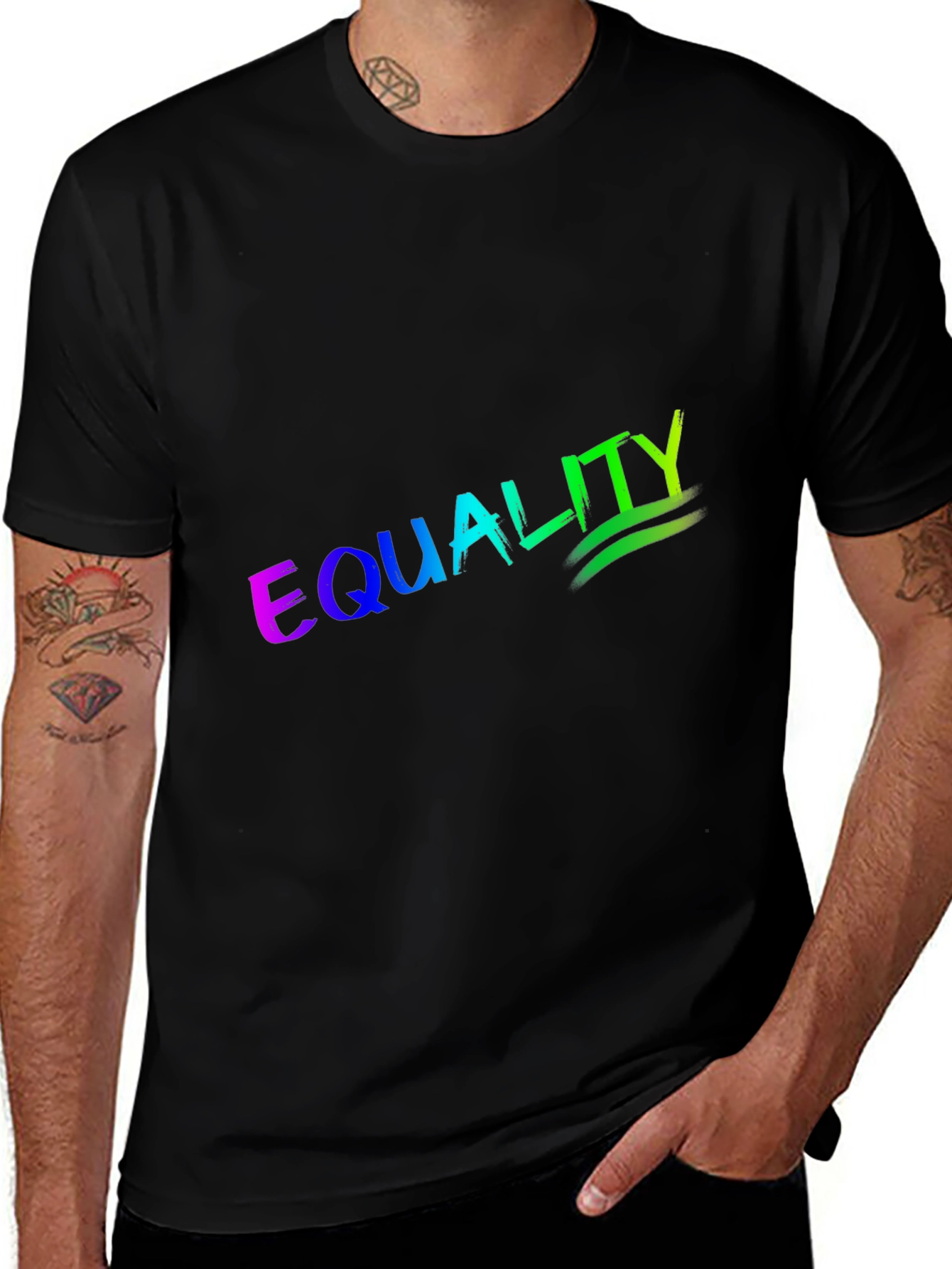 Variant 23 of Equality Rainbow Graphic T-Shirt