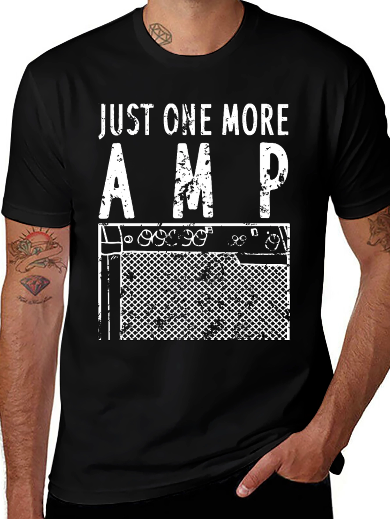 Variant 10 of Just One More Amp T-Shirt - Musician Tee