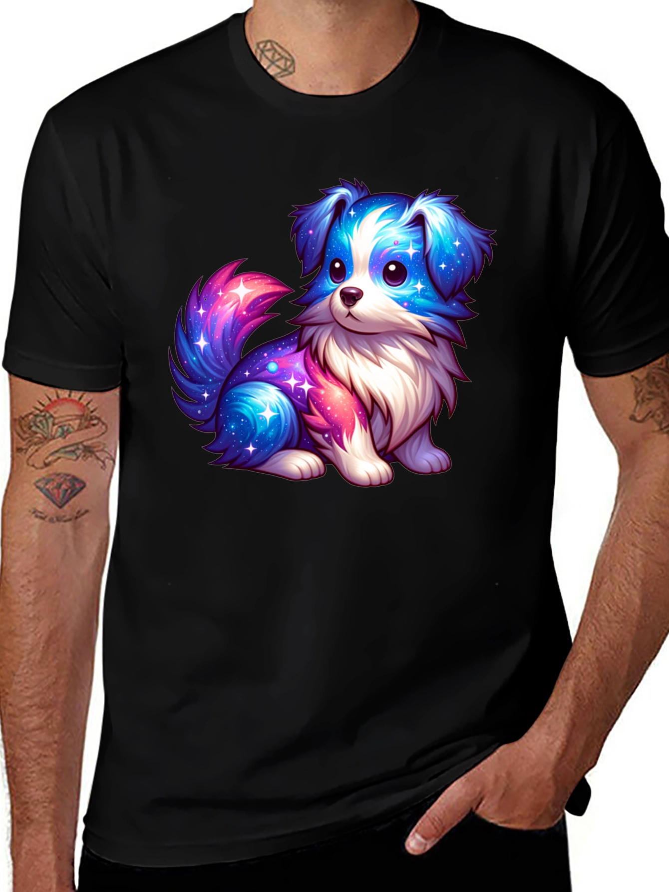 Variant 22 of Cute Galaxy Puppy Graphic T-Shirt
