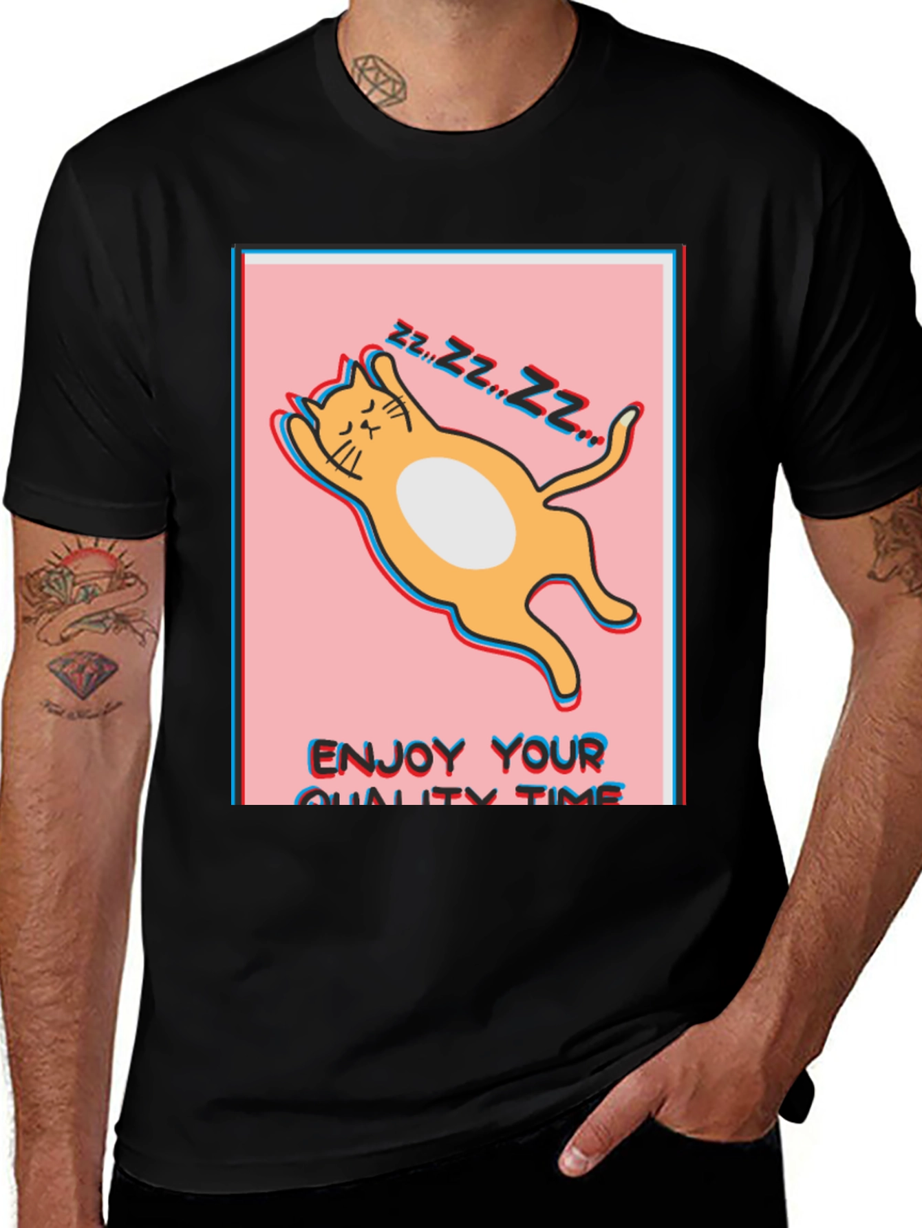 Variant 4 of Enjoy Quality Time Cat Nap T-Shirt