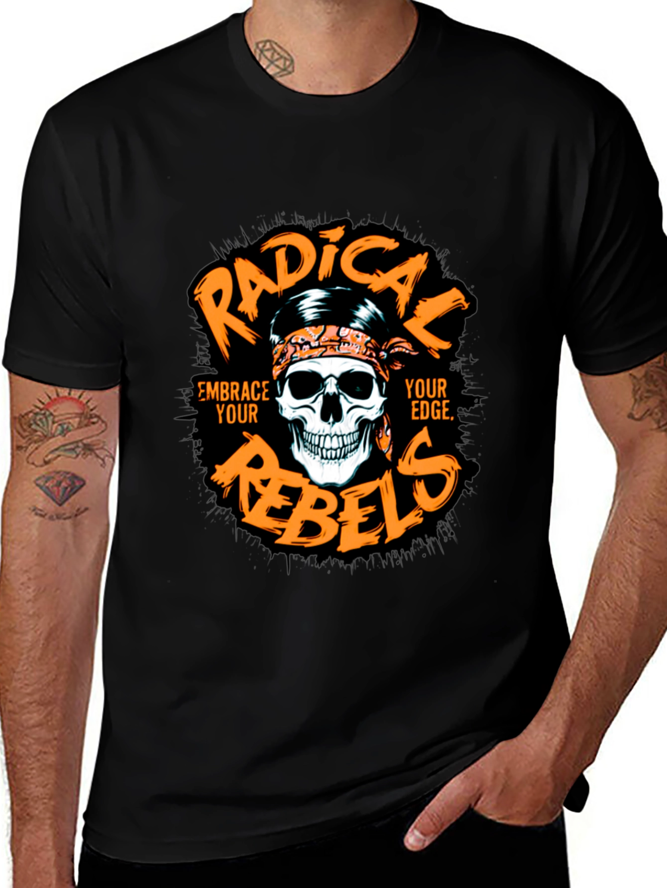 Radical Rebels Graphic Print Black T-Shirt