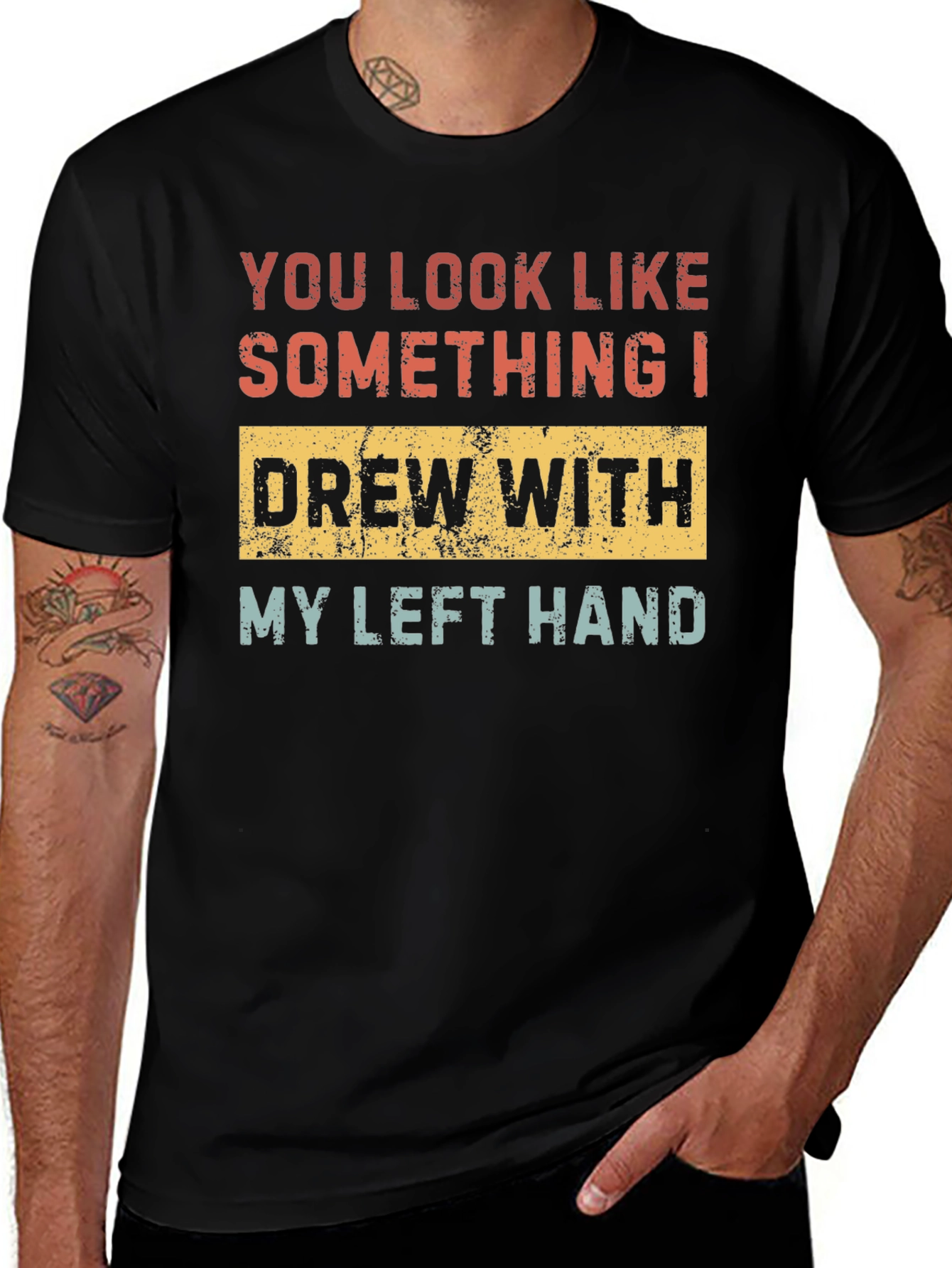 Variant 25 of Funny Left-Handed Drawing T-Shirt