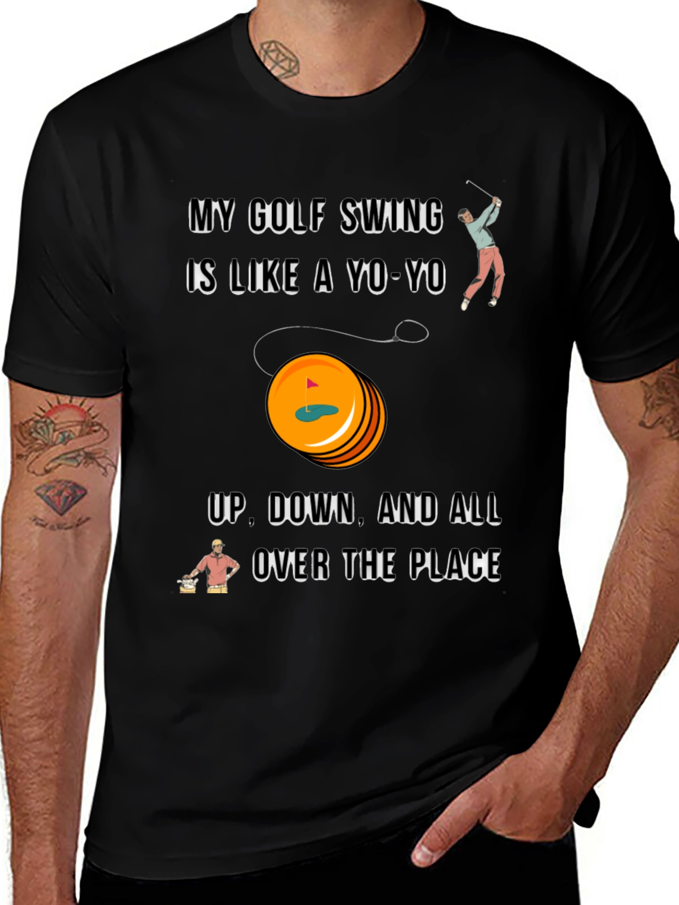 Variant 9 of Golf Swing Yo-Yo T-Shirt